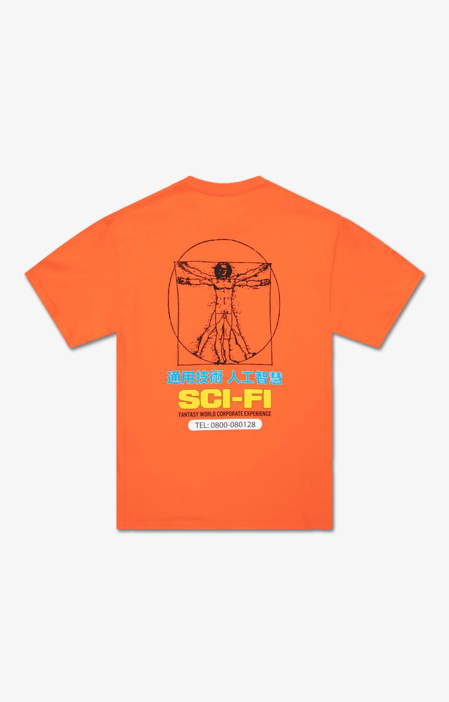Sci-Fi Fantasy Chain of Being 2 T-Shirt, Orange