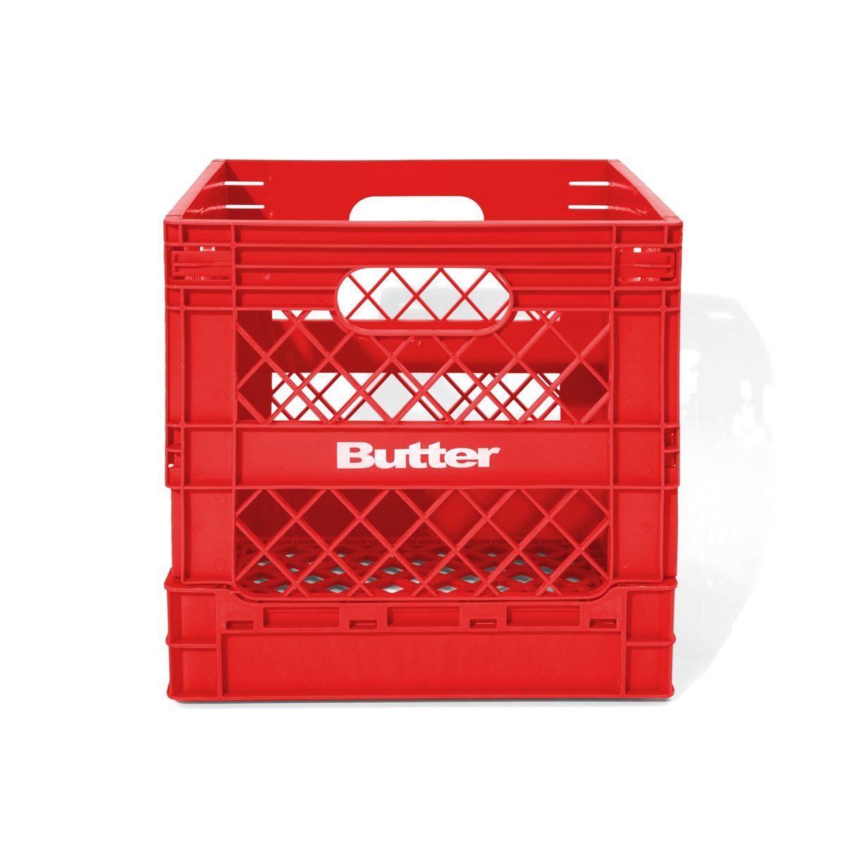 Butter Goods Collapsable Record Crate, Red
