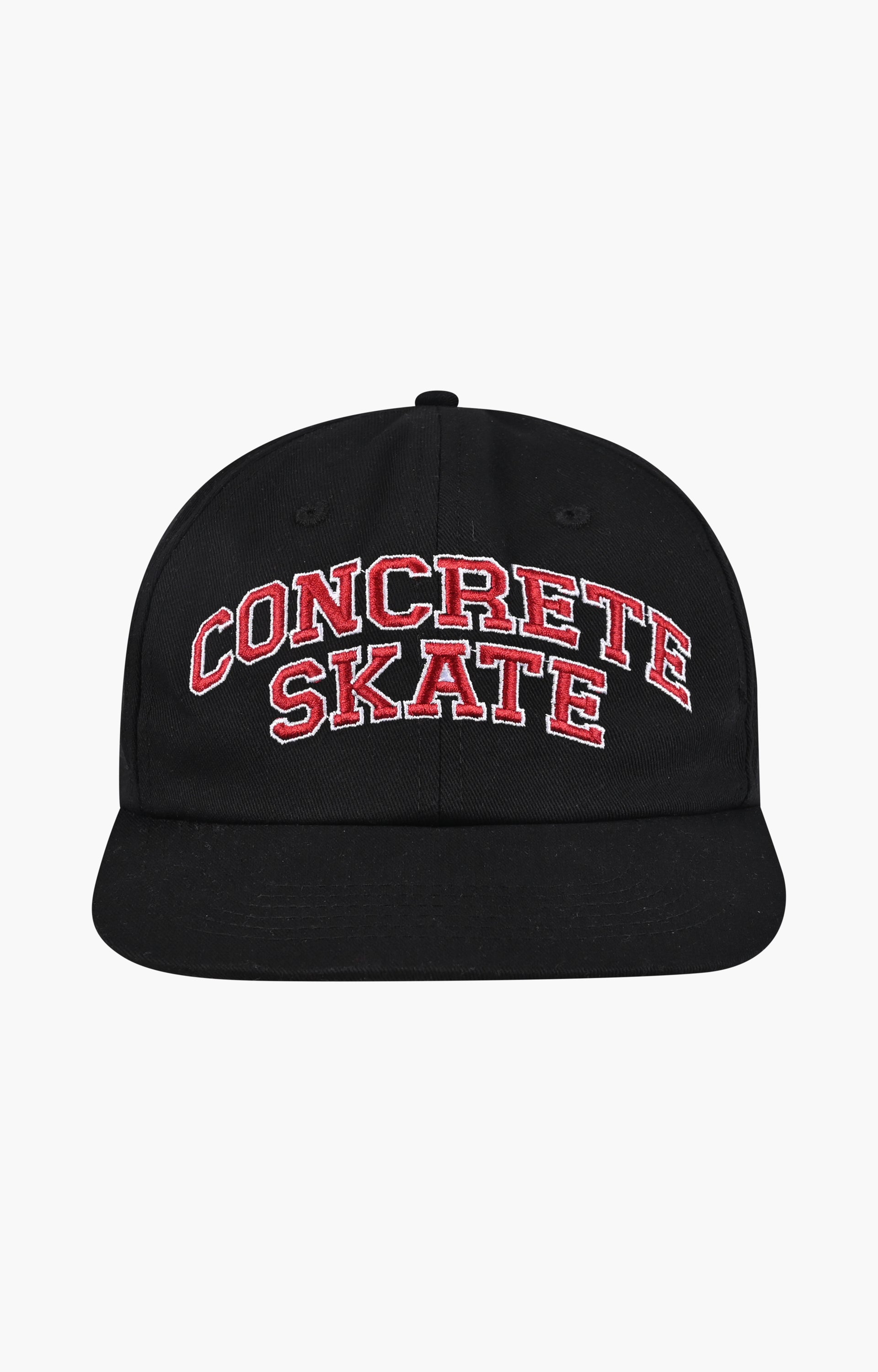 Concrete Skate League Cap, Black/Rosso Red