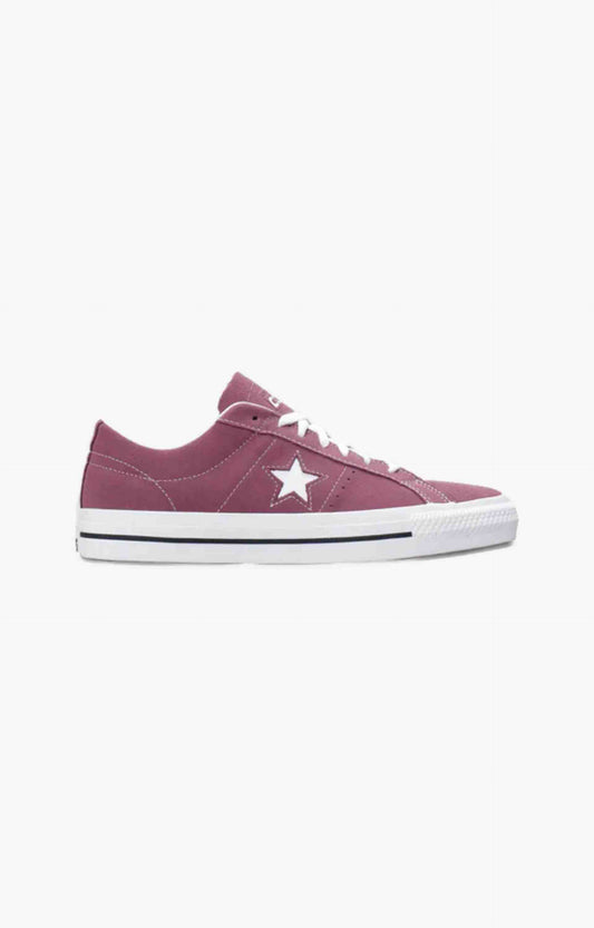 Converse One Star Pro Suede Low Mens Shoe, Shadowberry