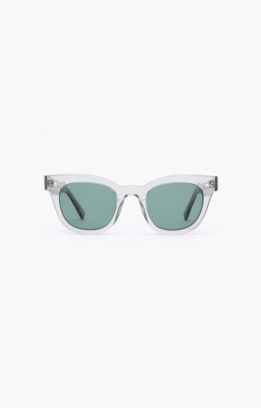 Epokhe Dylan Sunglasses, Smoked Crystal Polished/Green