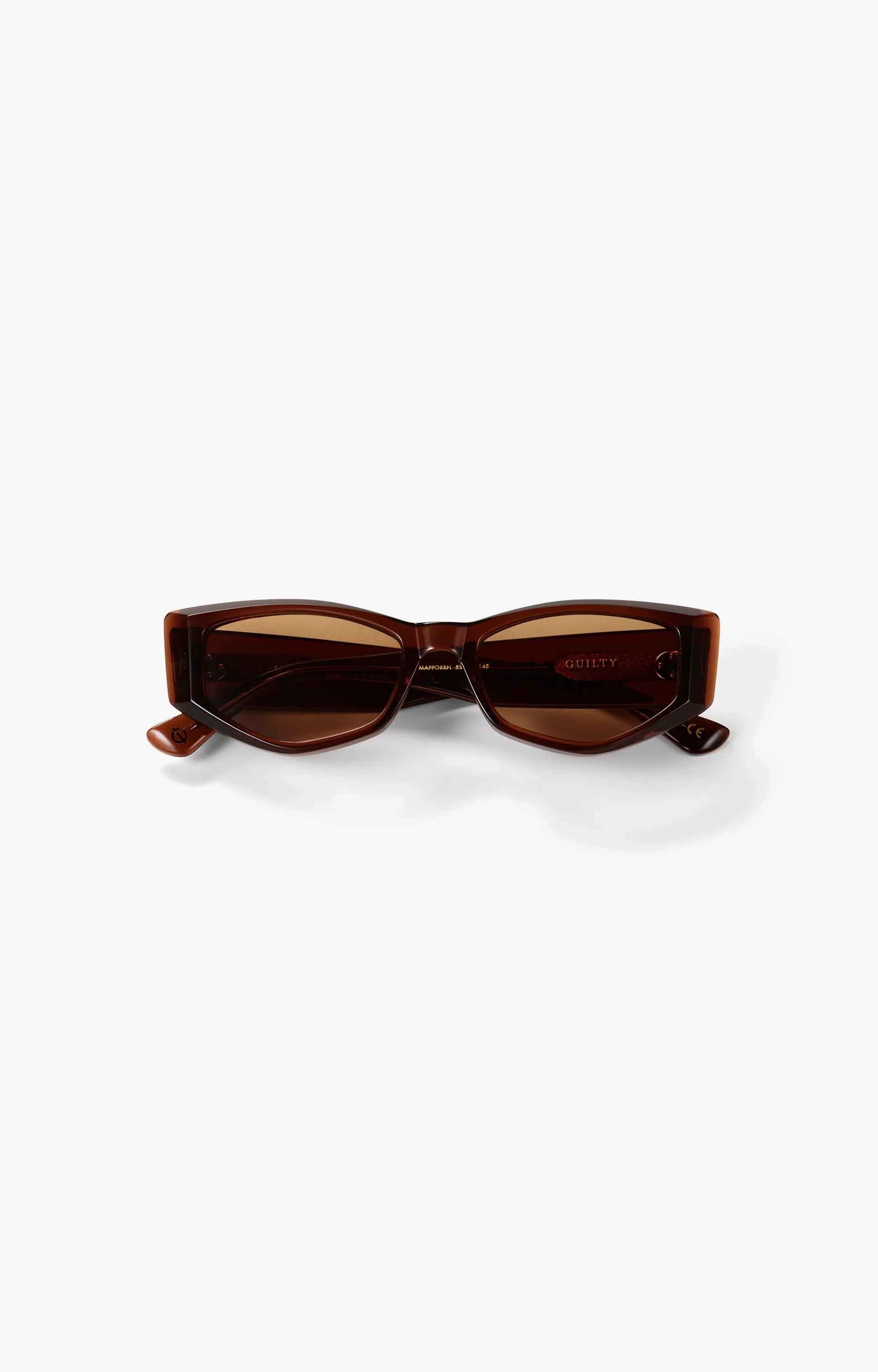 Epokhe Guilty x Thomas Townend Sunglasses, Maple Polished/Brown