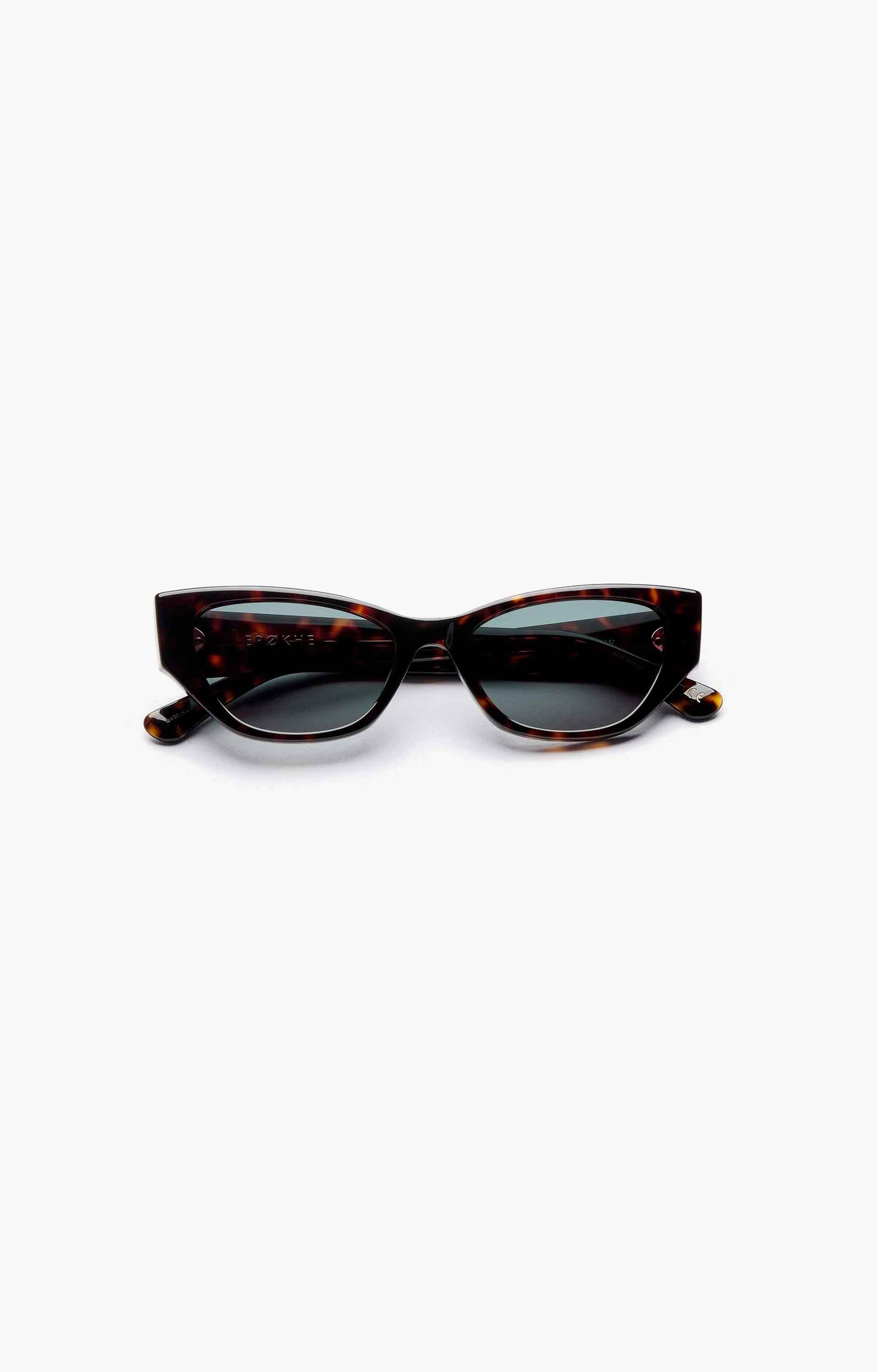 Epokhe Reprise Sunglasses, Dark Tortoise Polished/Green