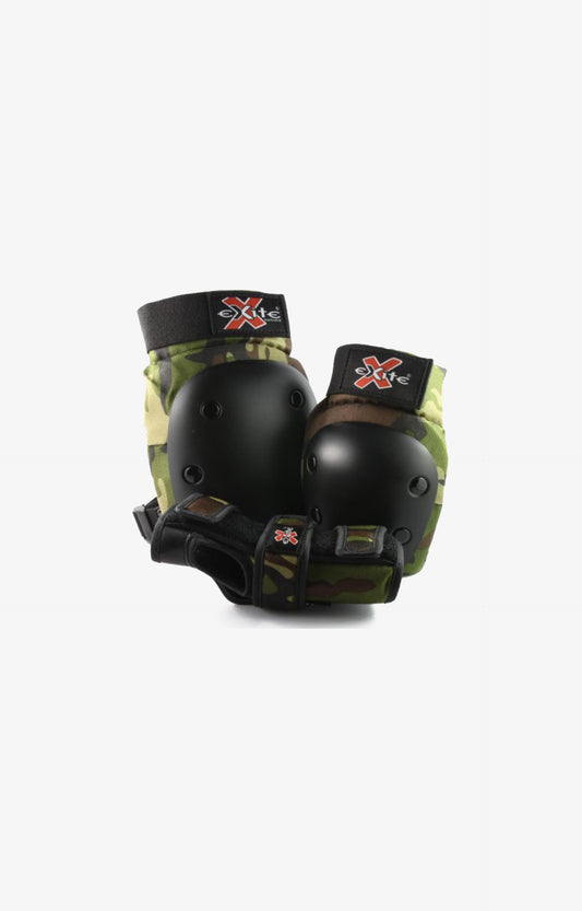 Exite Critters 3 Packs Kids Protection, Wrist Guards and Pads, Camo Green