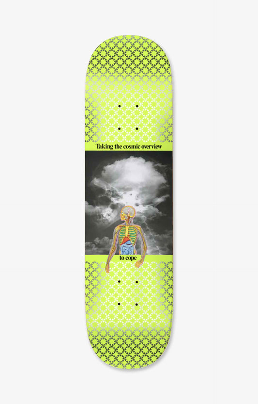 Fucking Awesome Cosmic Overview Neon Green Skateboard Deck, 8.0