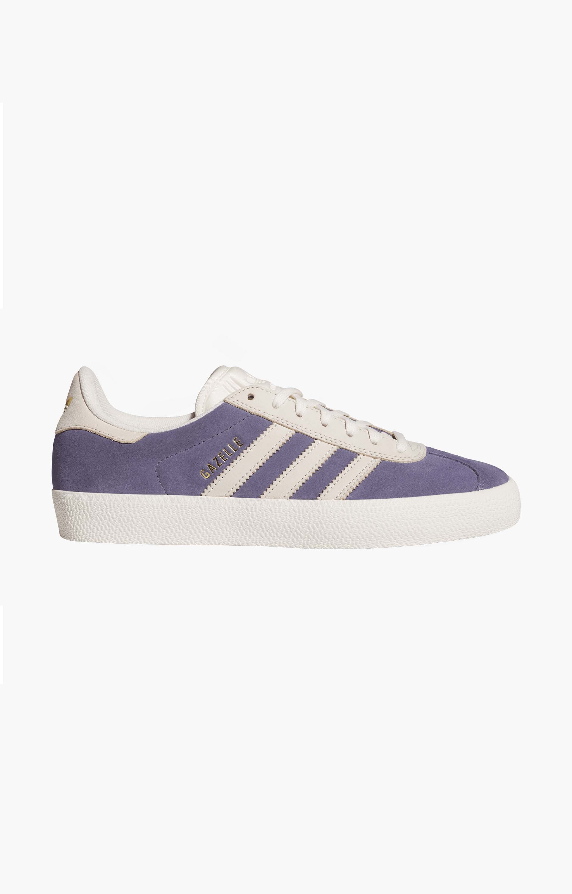 Adidas Gazelle ADV HQ7546 Shoes, Super Purple/Chalk White/Gold Metallic