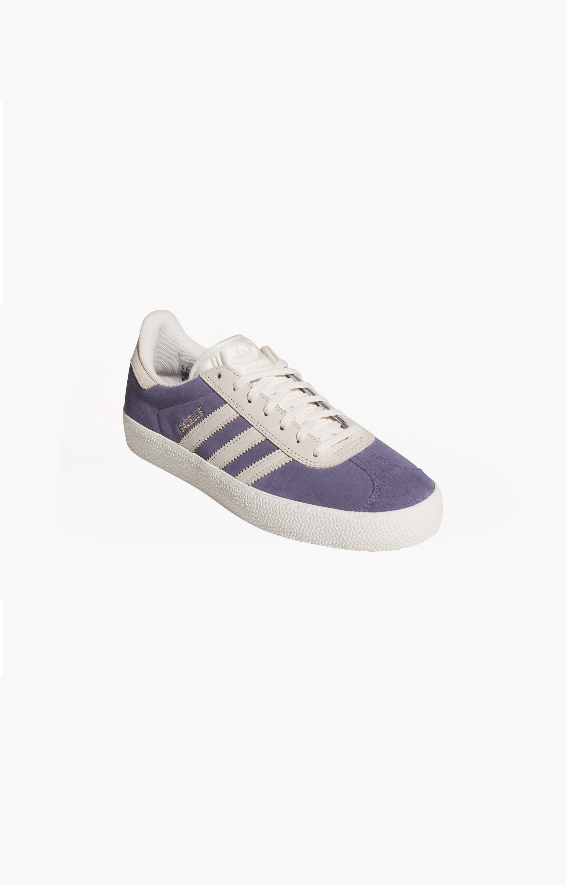Adidas Gazelle ADV HQ7546 Shoes, Super Purple/Chalk White/Gold Metallic