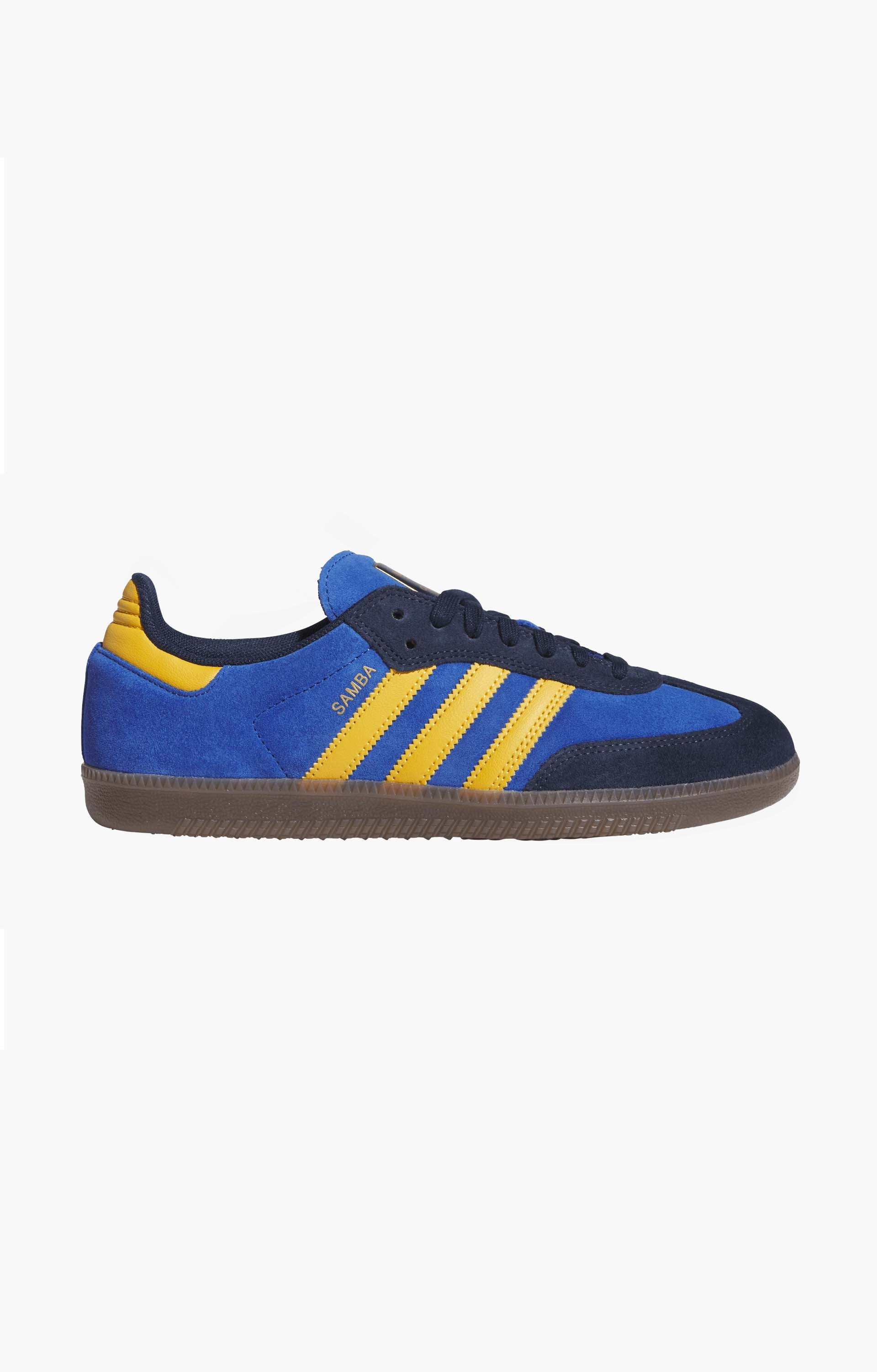 Adidas Samba ADV HQ9283 Shoes, Collegiate Navy/Preloved Yellow/Royal Blue