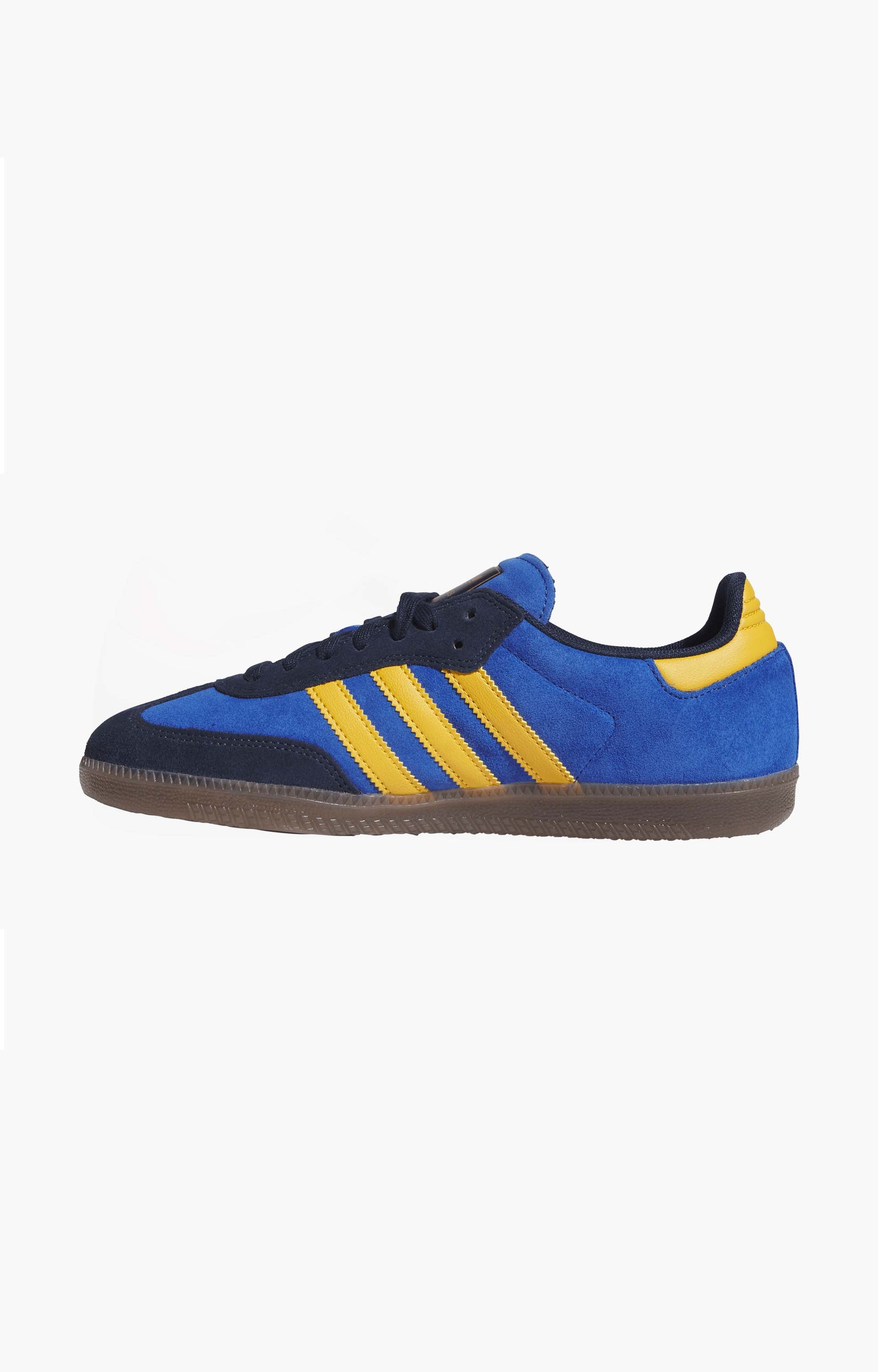 Adidas Samba ADV HQ9283 Shoes, Collegiate Navy/Preloved Yellow/Royal Blue