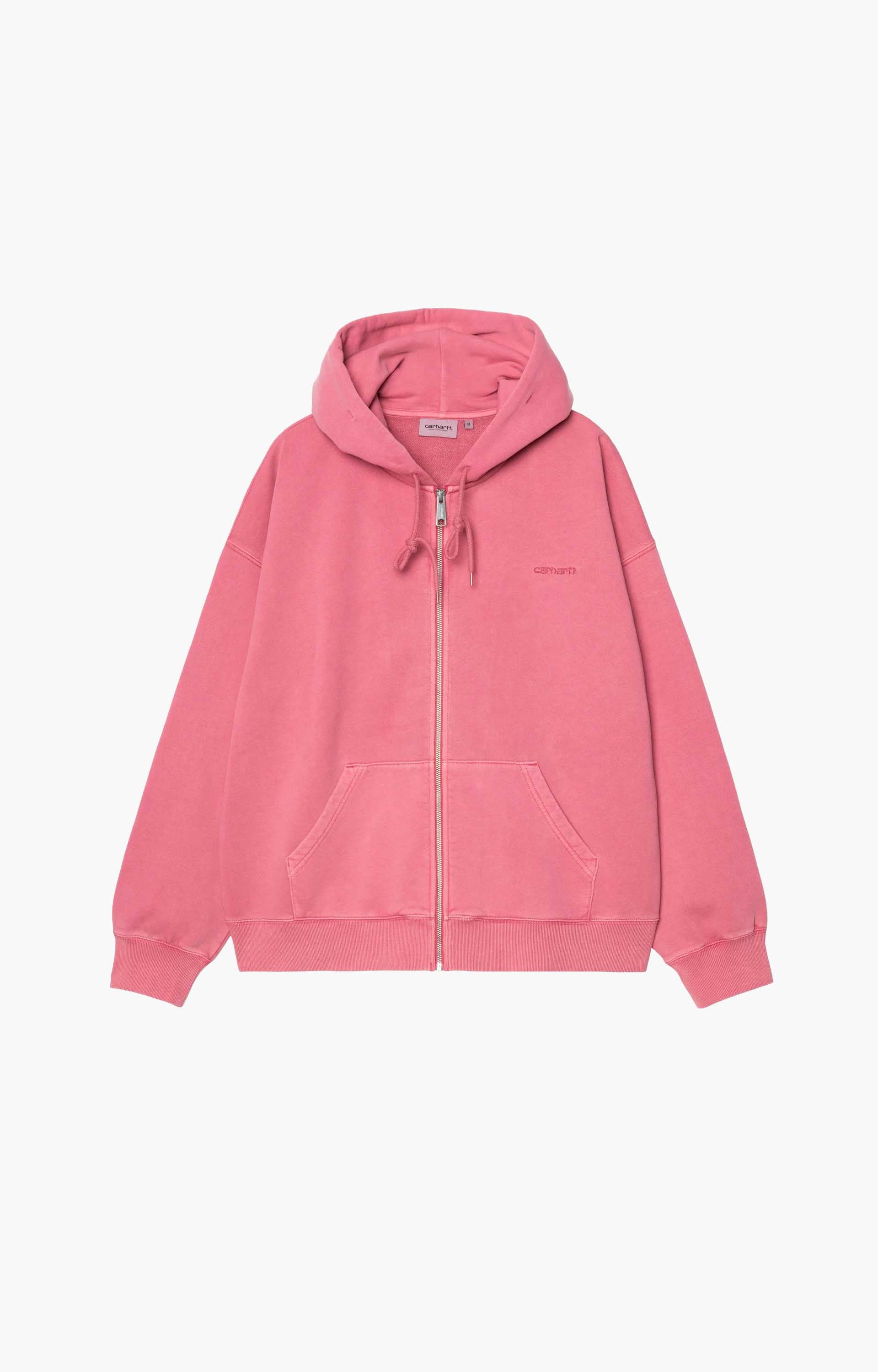 Carhartt WIP Hooded Benton Sweat Jacket, Primrose Garment Dyed