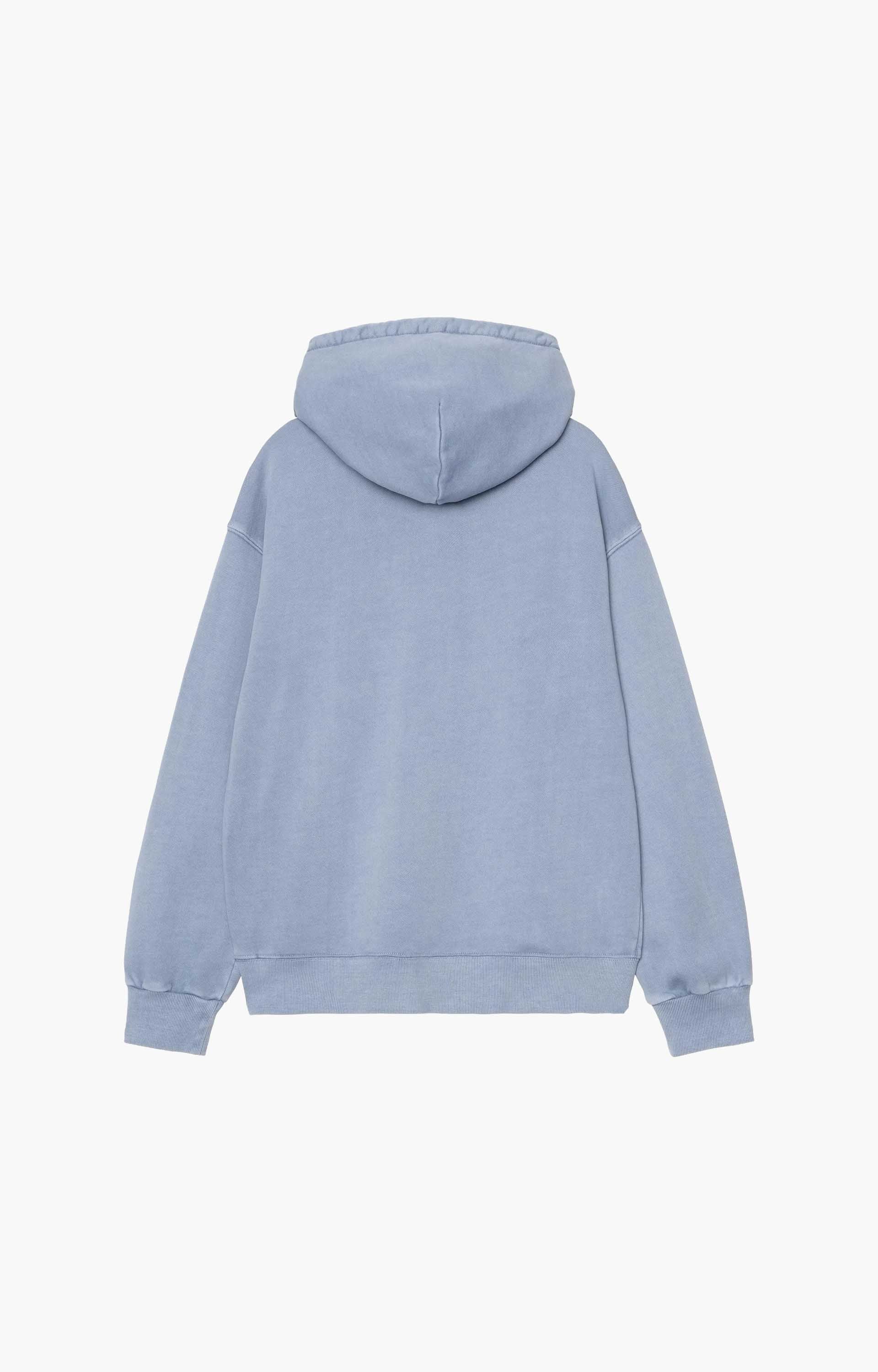 Carhartt WIP Hooded Nelson Sweatshirt, Gentle Blue Garment Dyed