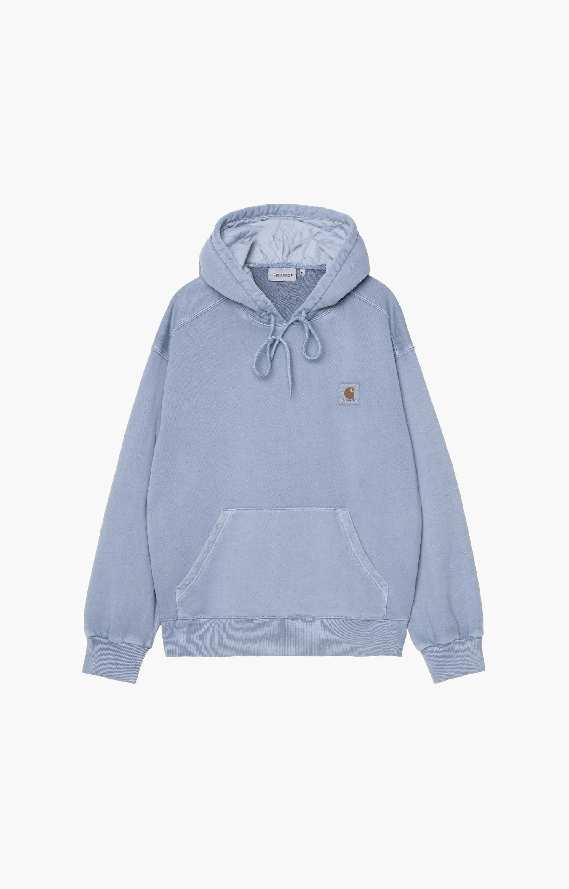 Carhartt WIP Hooded Nelson Sweatshirt, Gentle Blue Garment Dyed