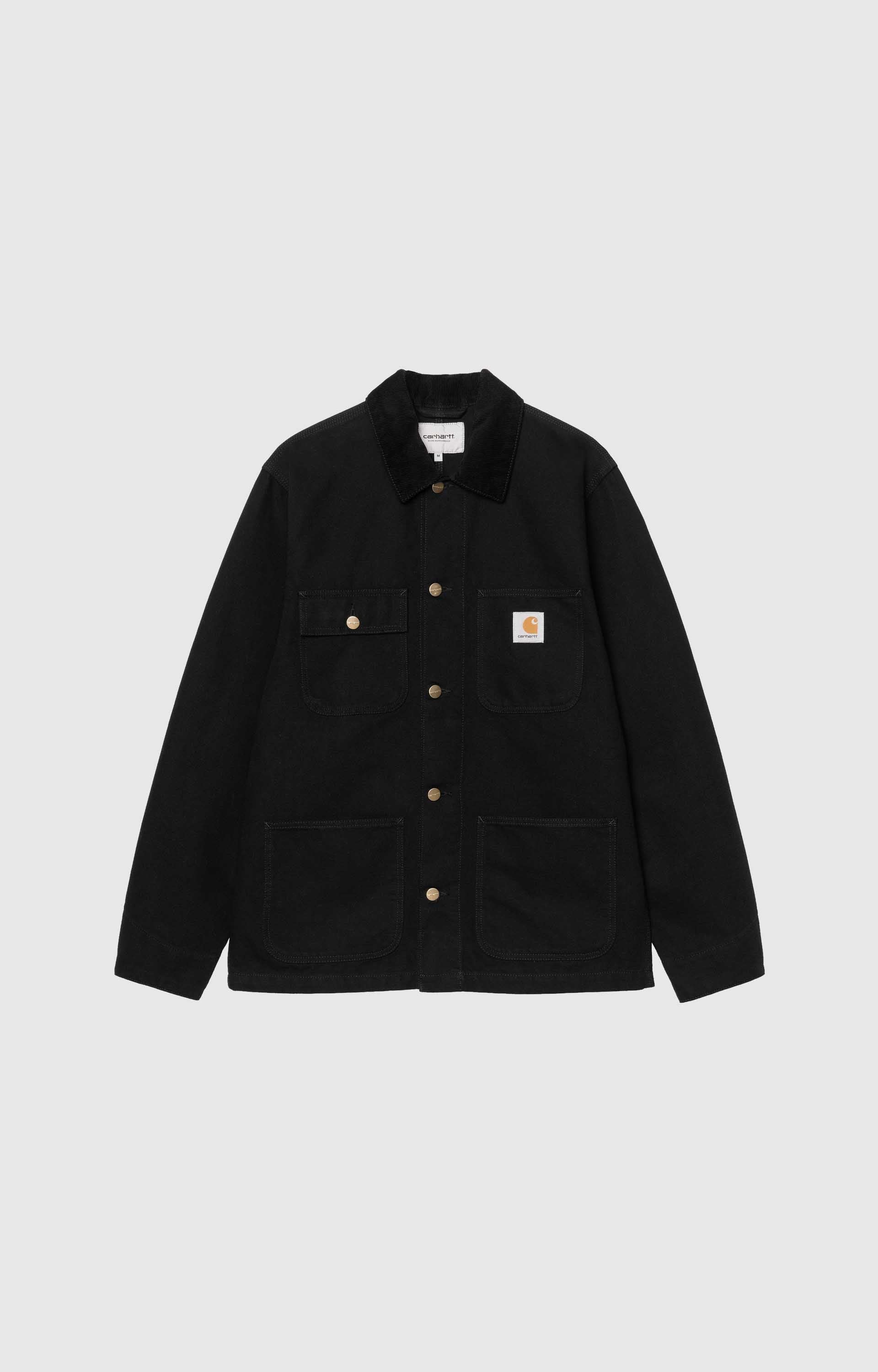 Carhartt WIP Michigan Coat, Black/Black Rinsed