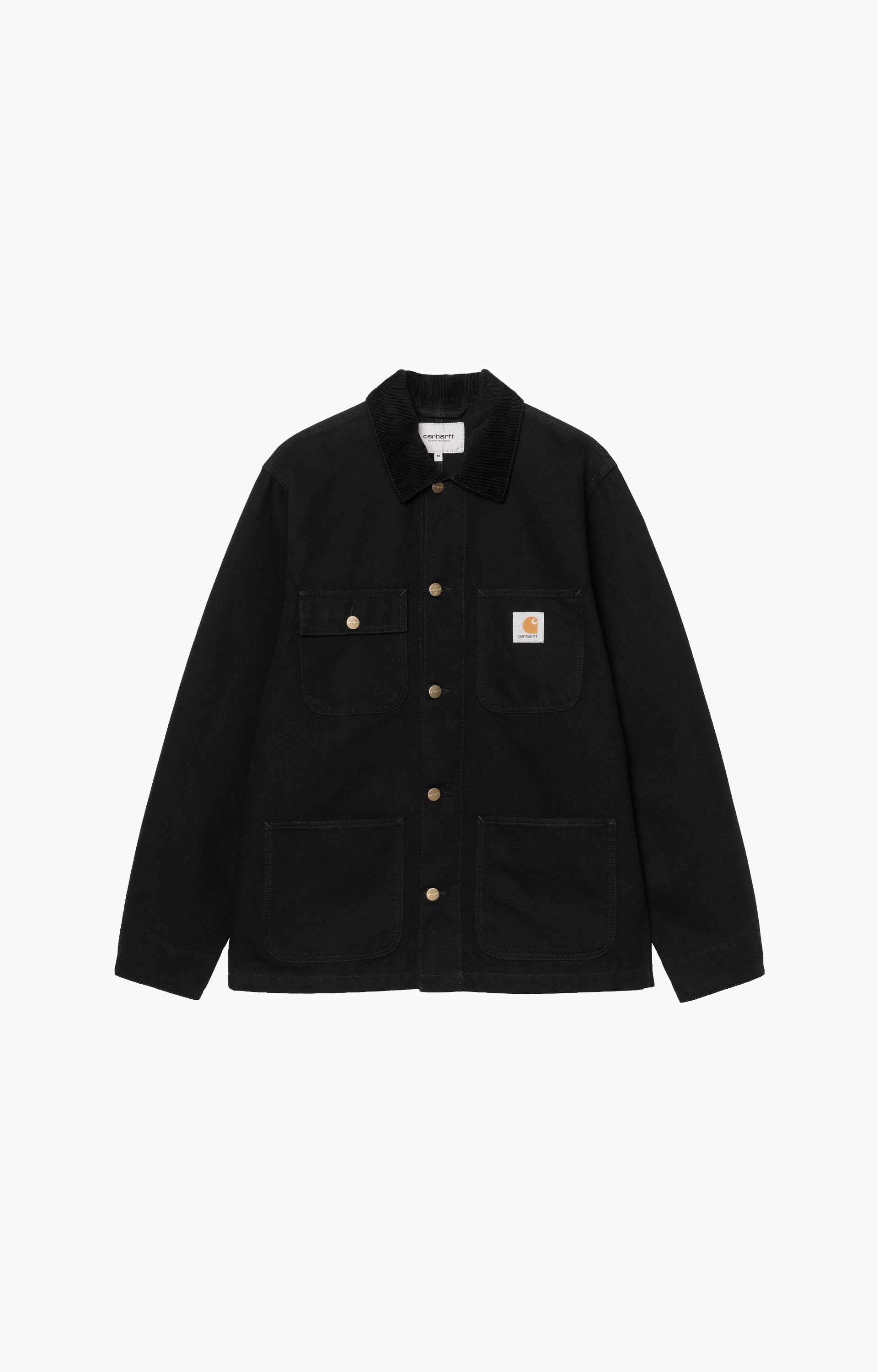 Carhartt WIP Michigan Coat, Black/Black Rinsed