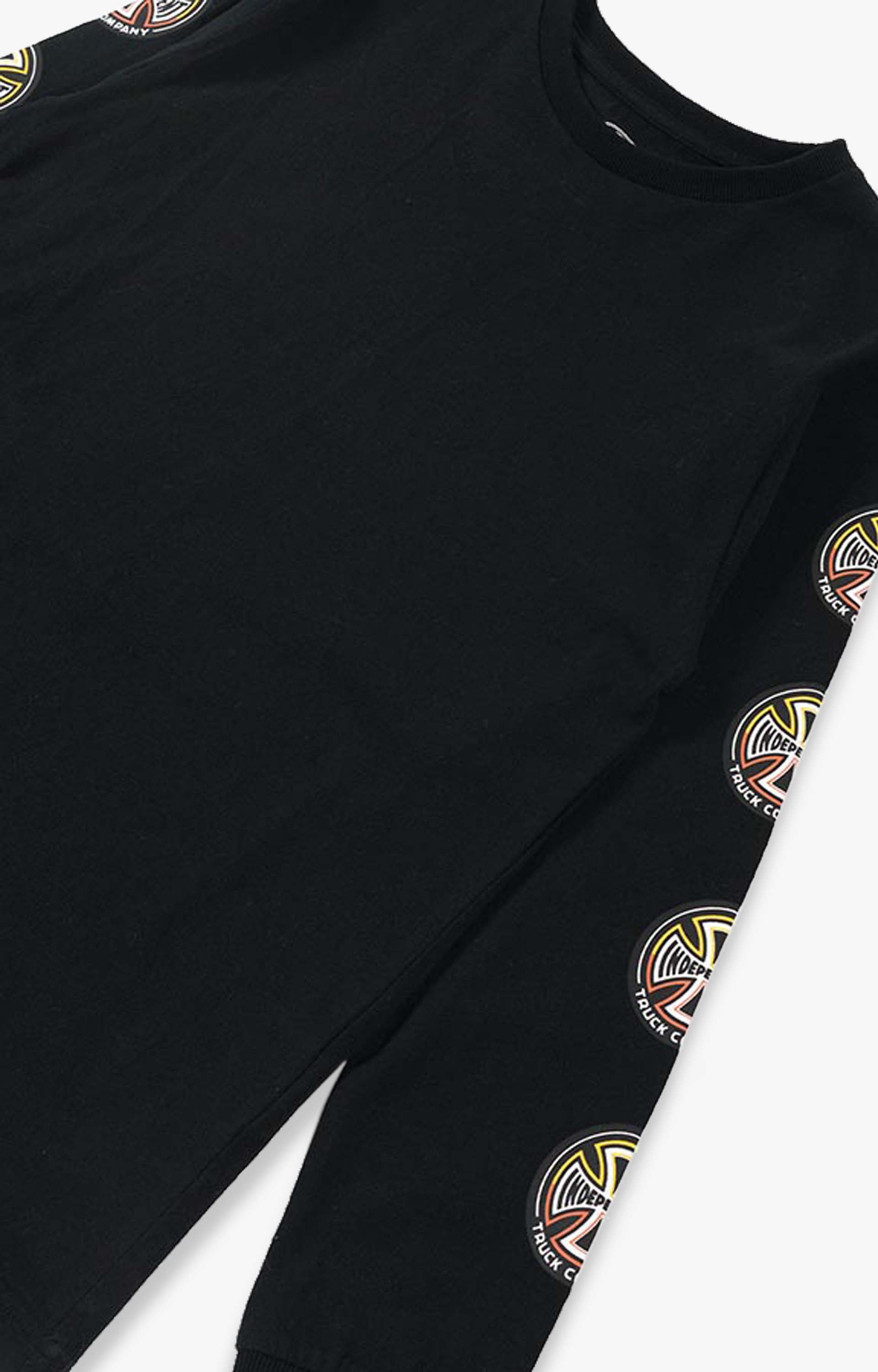 Independent Split Cross Youth Longsleeves, Black