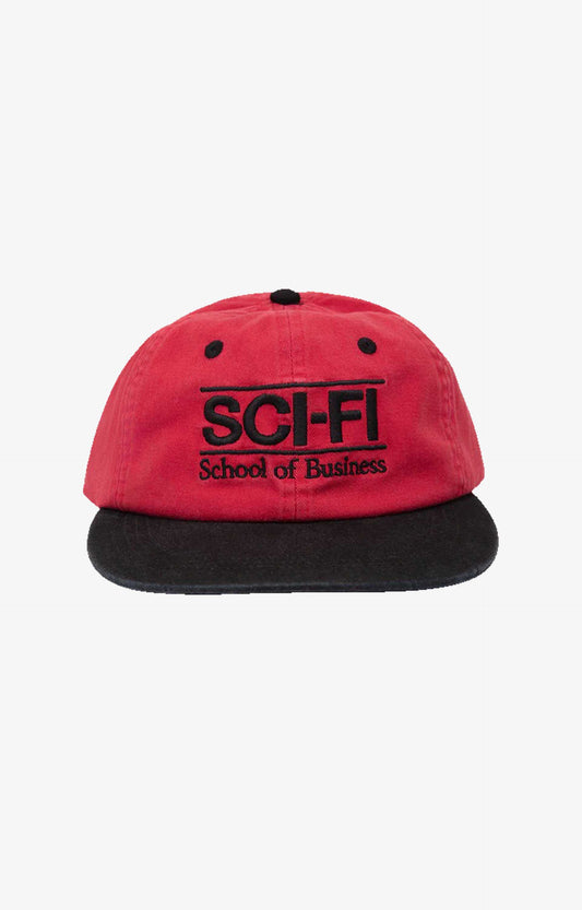 Sci-Fi Fantasy School of Business Hat Headwear, Red/Black
