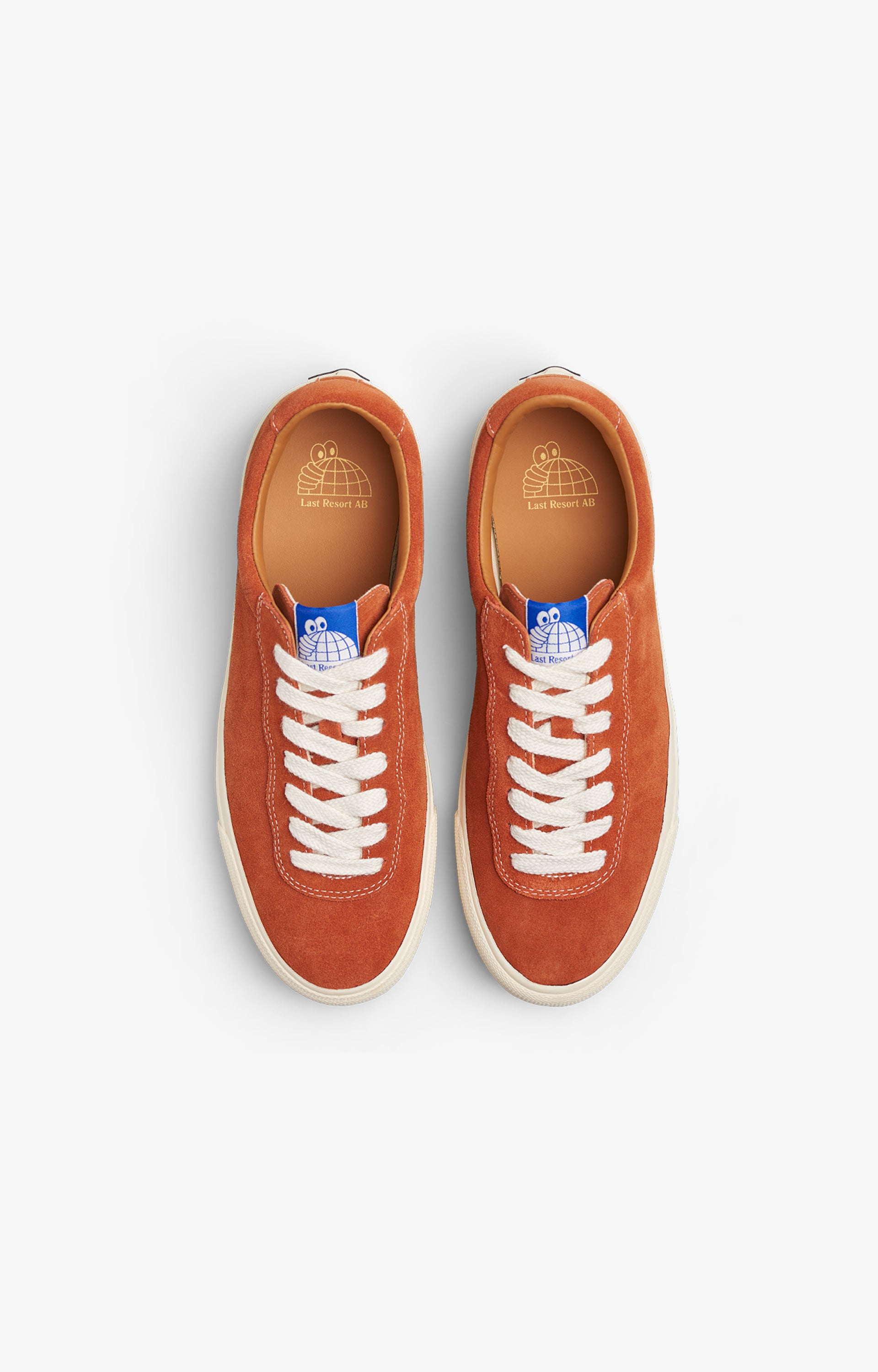 Last Resort AB Suede Lo VM001 Mens Shoe, Orange/White