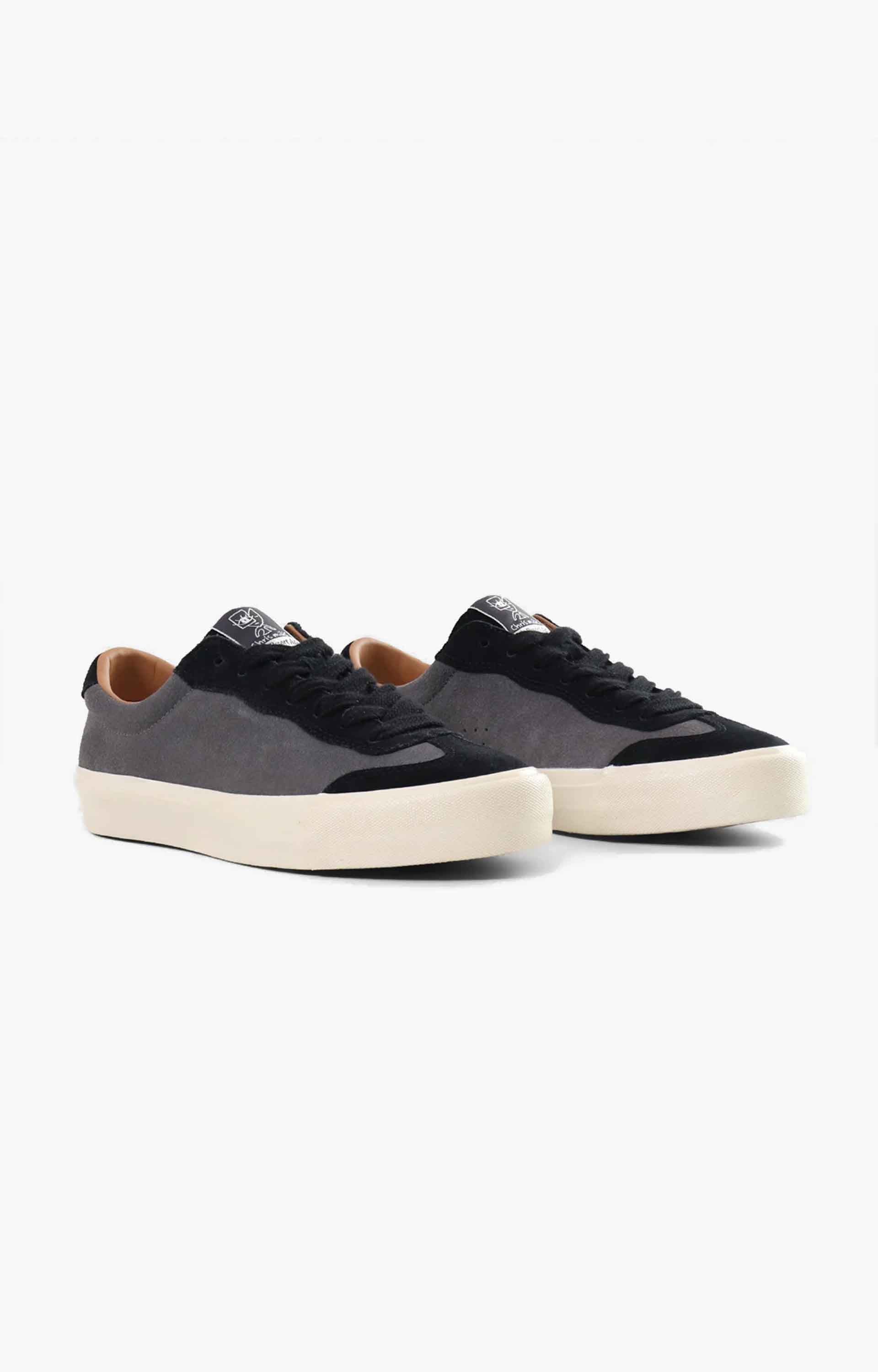 Last Resort AB Milic Suede Lo VM004 Mens Shoes, Black Graphite/White