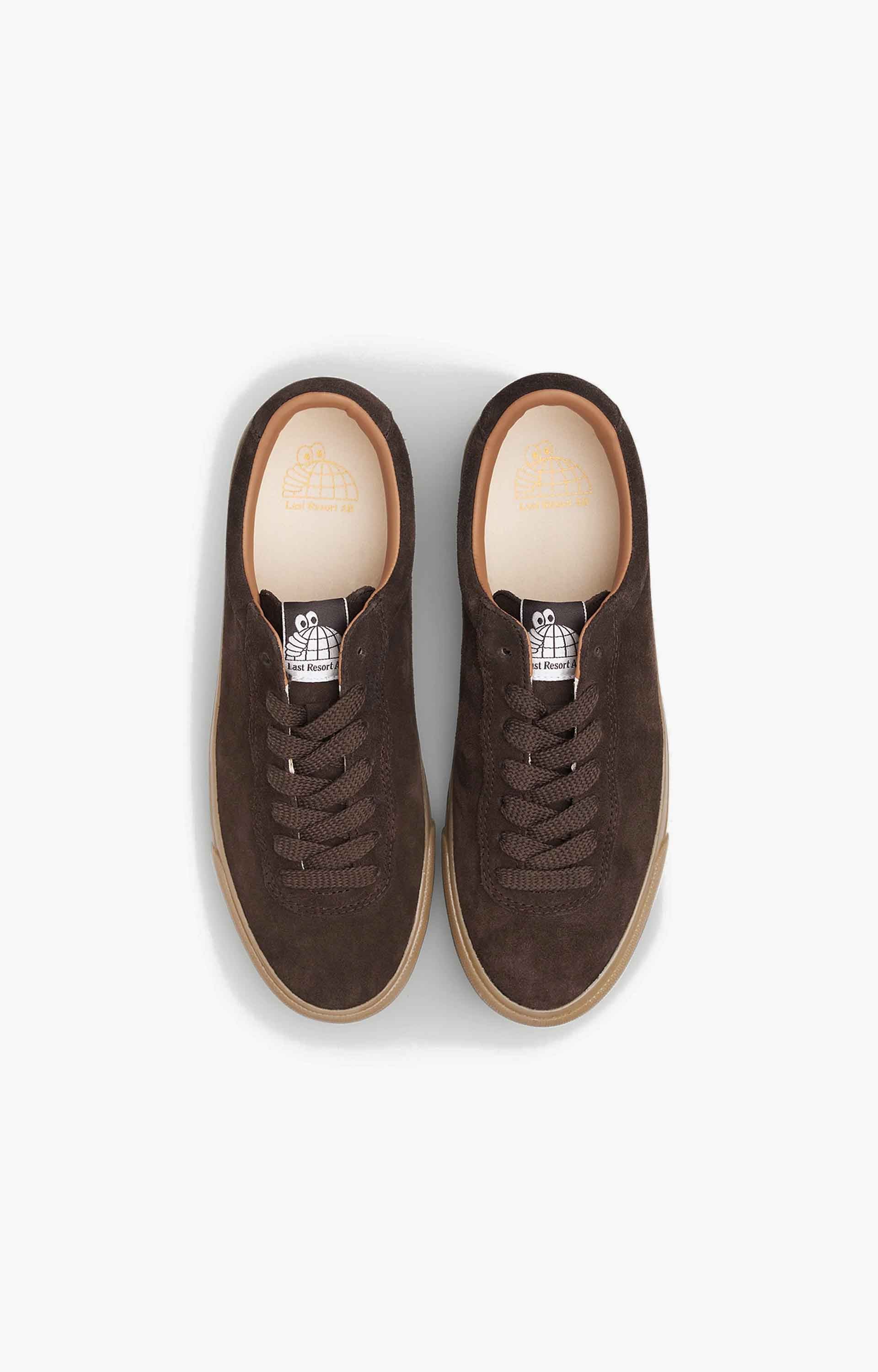 Last Resort AB VM001 Lo Suede Mens Shoe, Choco Brown/Gum