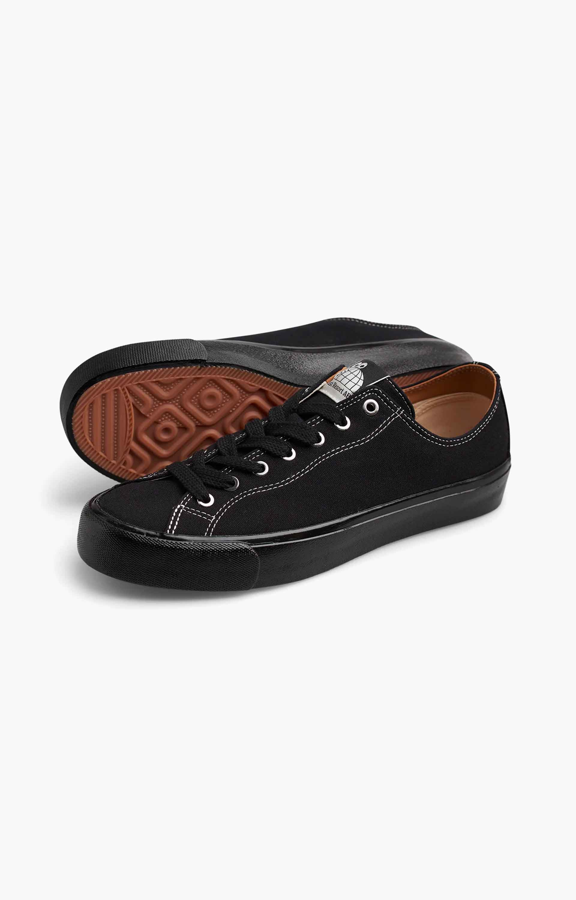 Last Resort AB VM003 Canvas Lo Mens Shoe, Black/Black/White [Cloudy Cush]