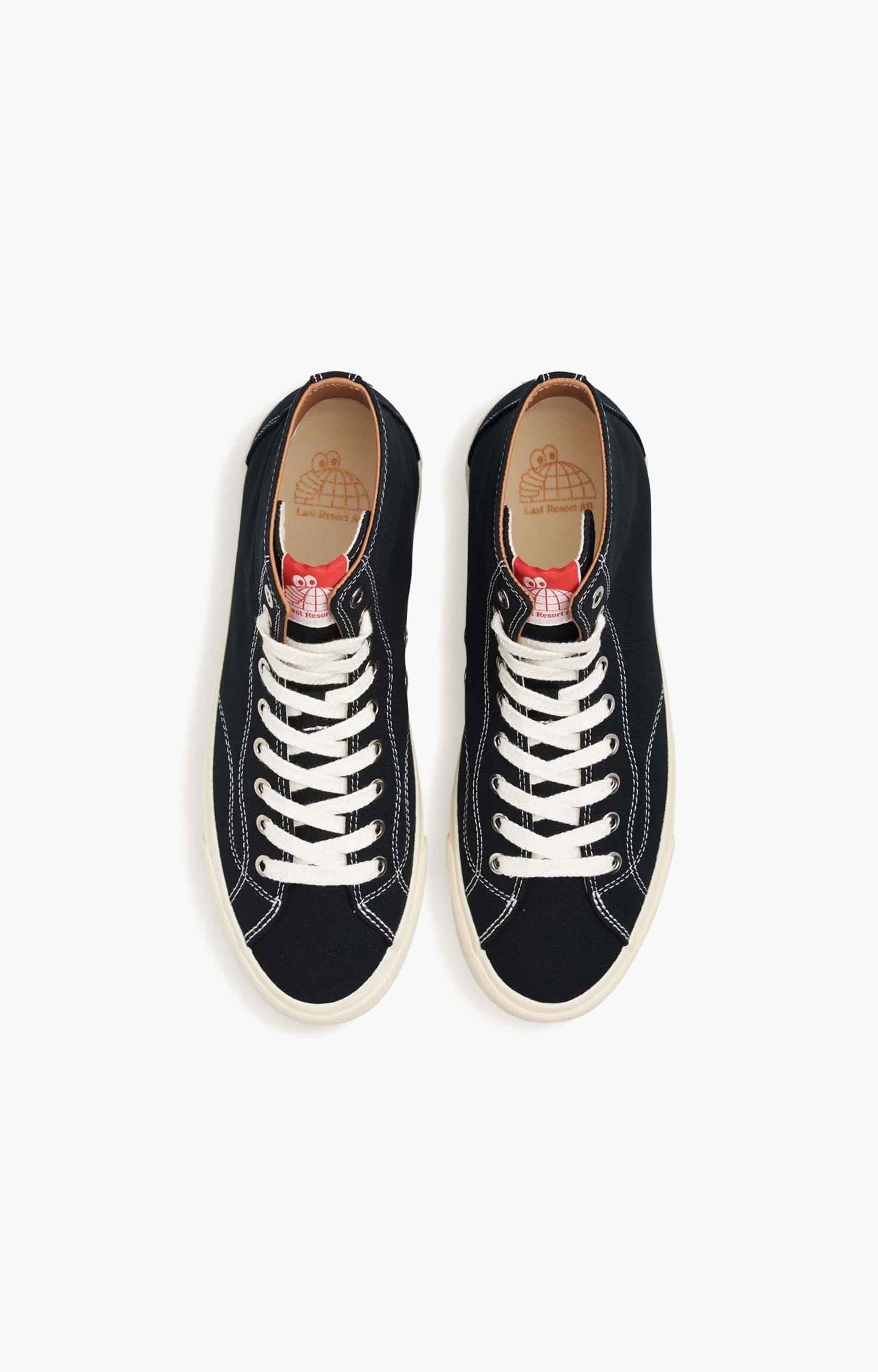 Last Resort AB VM003 Hi Canvas Mens Shoes, Black/Black/White