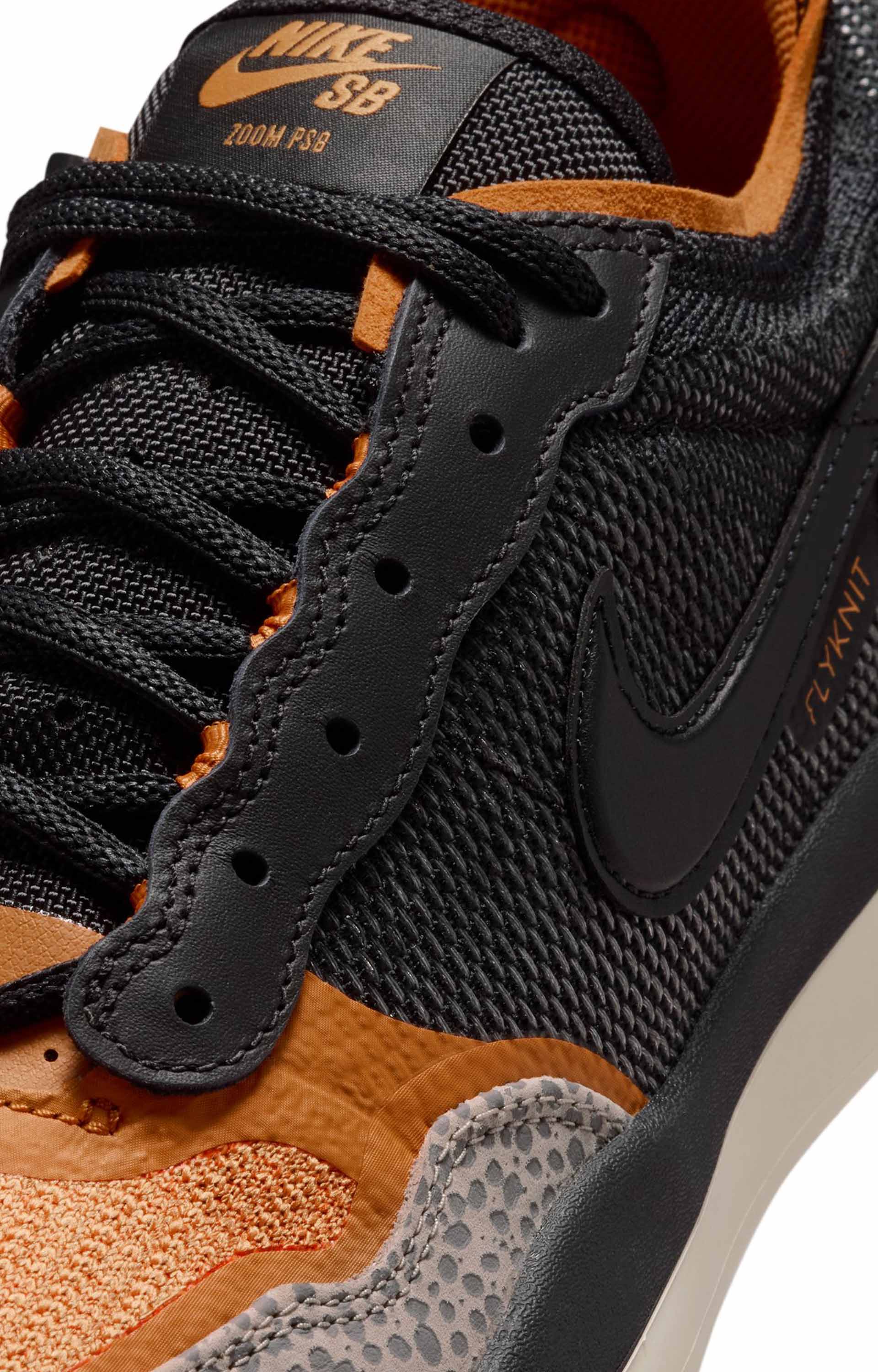 Nike SB PS8 Shoes, Cobblestone/Monarch/Light Orewood Brown