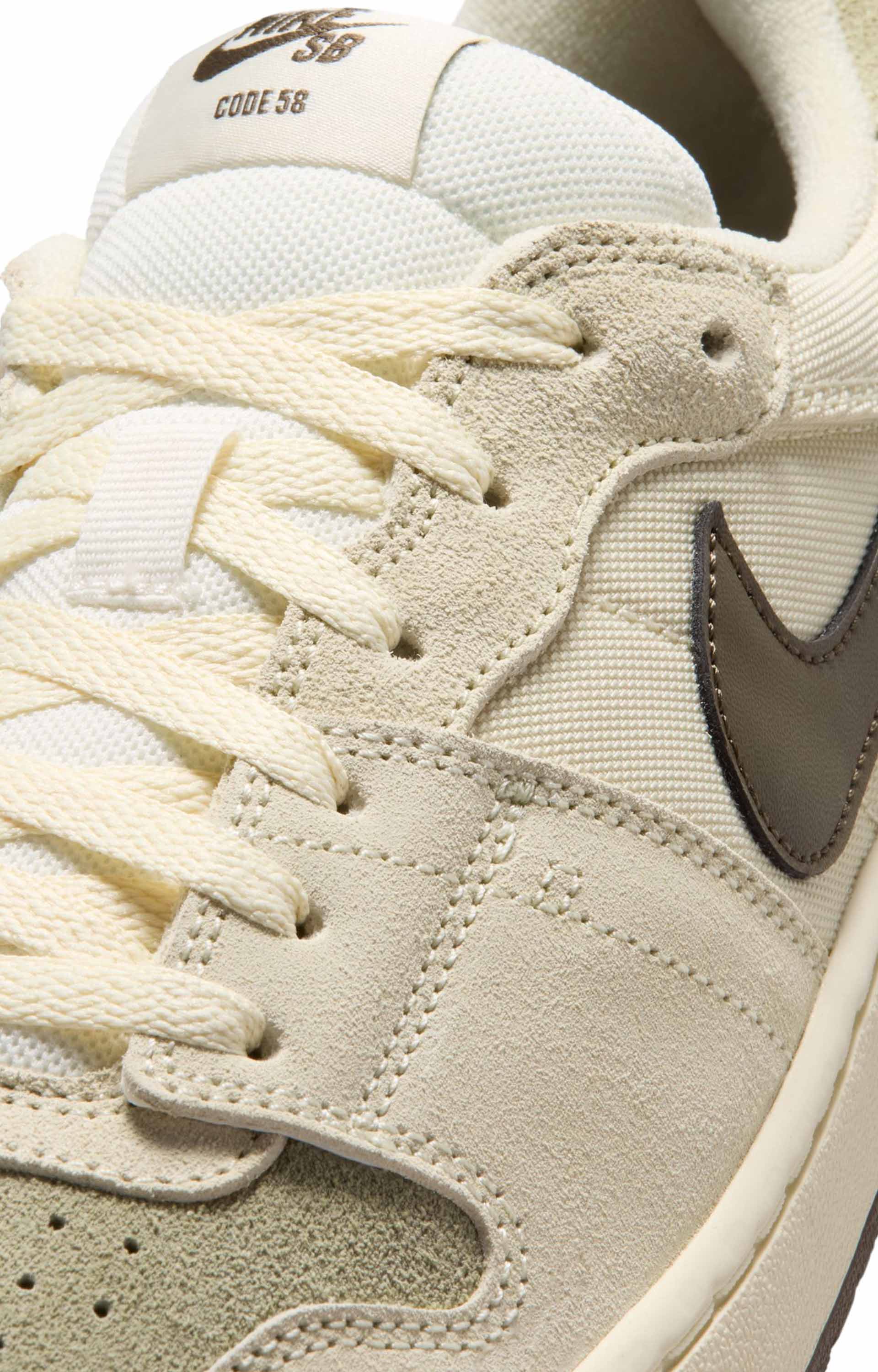 Nike SB Code 58 Shoes, Pale Ivory/Light Khaki/Muslin/Dark Hazel
