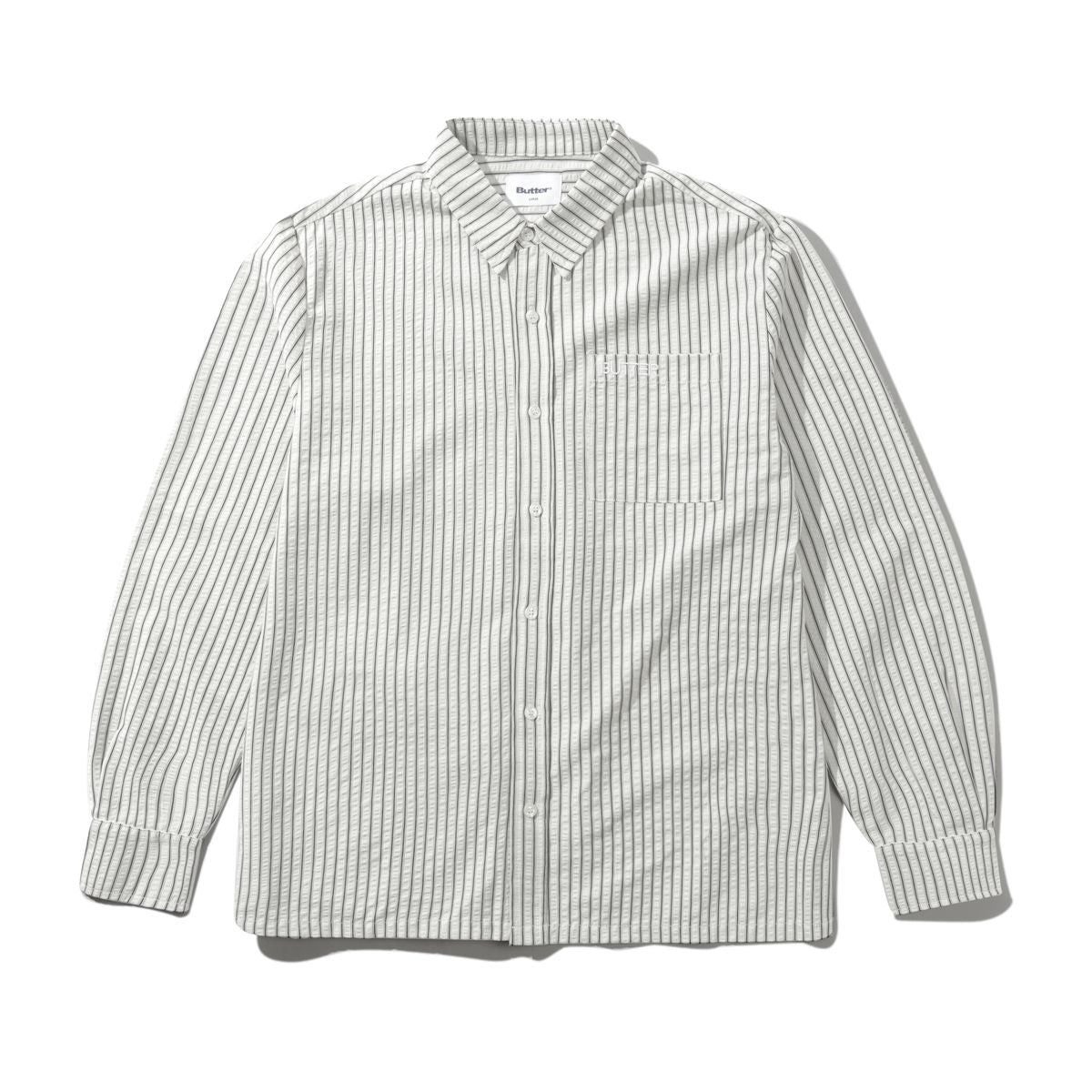 Butter Goods Lines Longsleeves Shirt, White