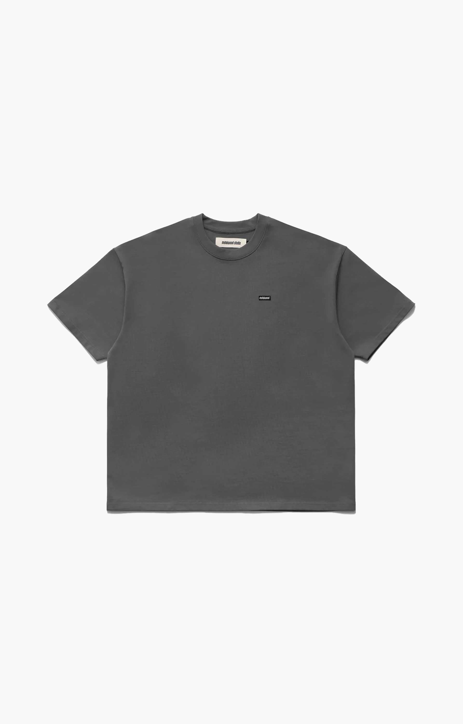 Metalwood Heavyweight Mini Metal Logo T-Shirt, Tar