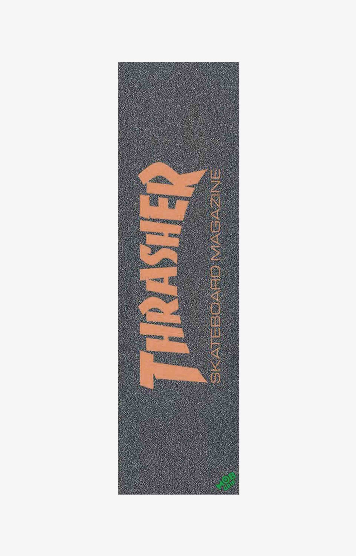Mob Grip Thrasher Orange Logo Skateboard Griptape, Black
