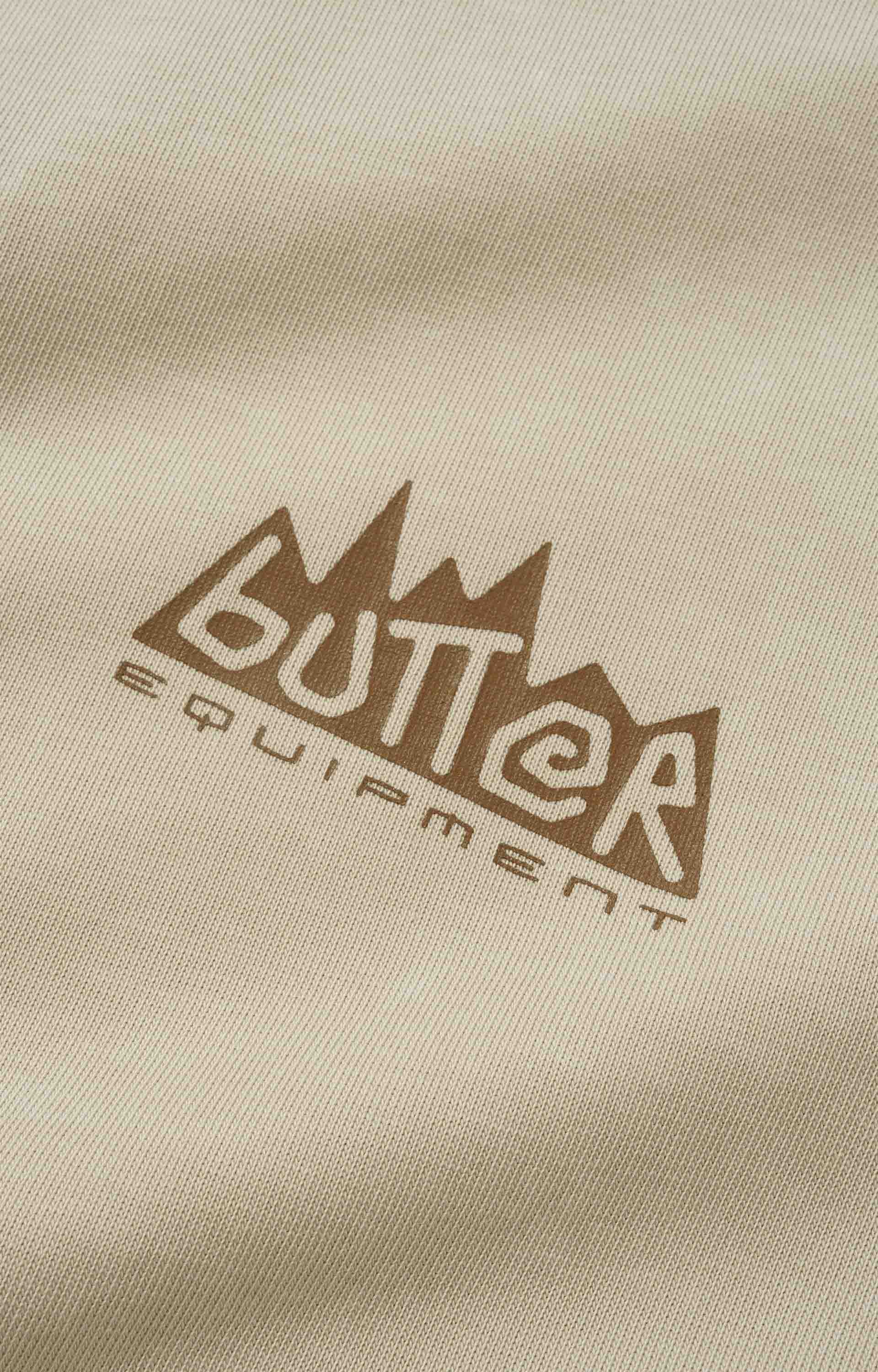 Butter Goods Mountain Equipment T-Shirt, Washed Ivory