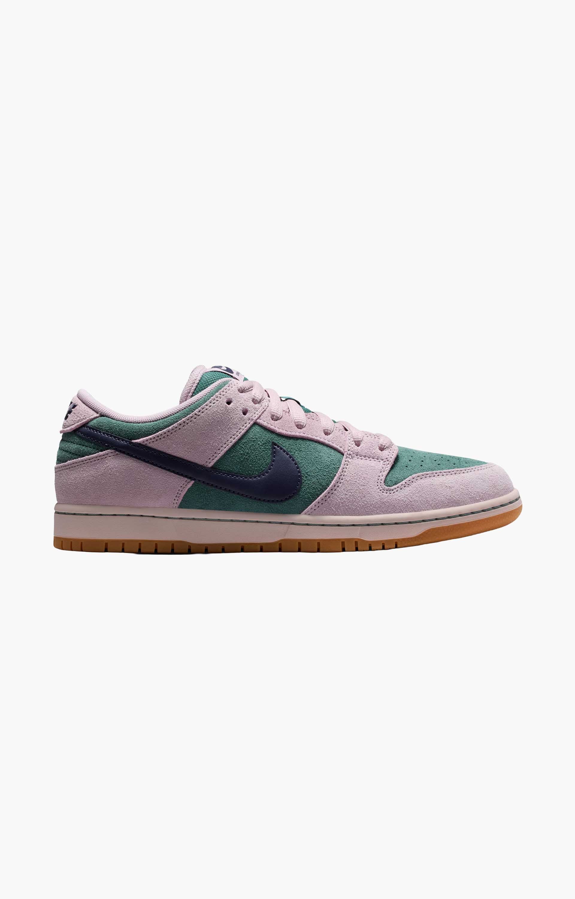 Nike SB Dunk Low Pro HQ1625 Shoe, Mineral Slate/Dark Raisin-Particle Rose