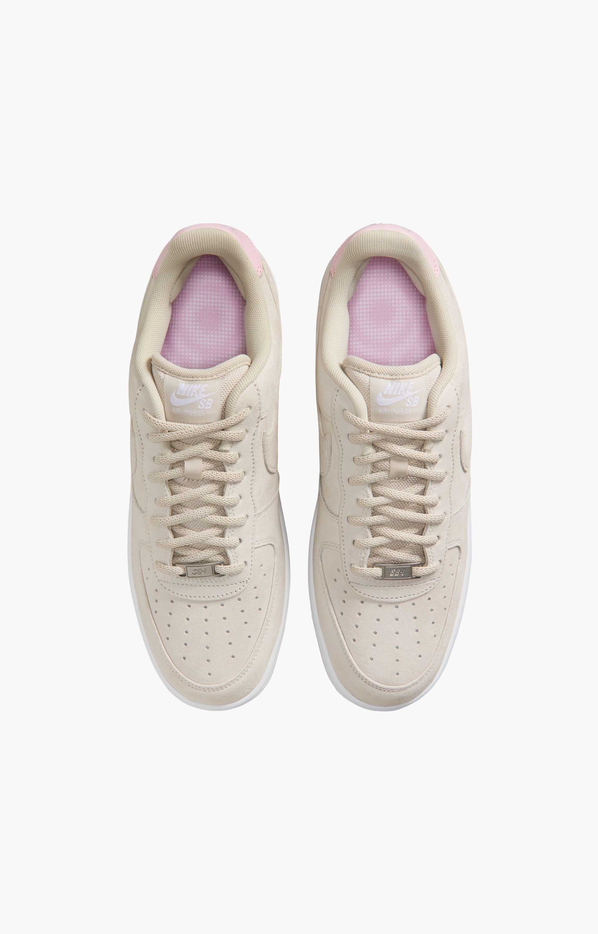 Nike SB Air Force 1 Shoe, Light Orewood Brown/White