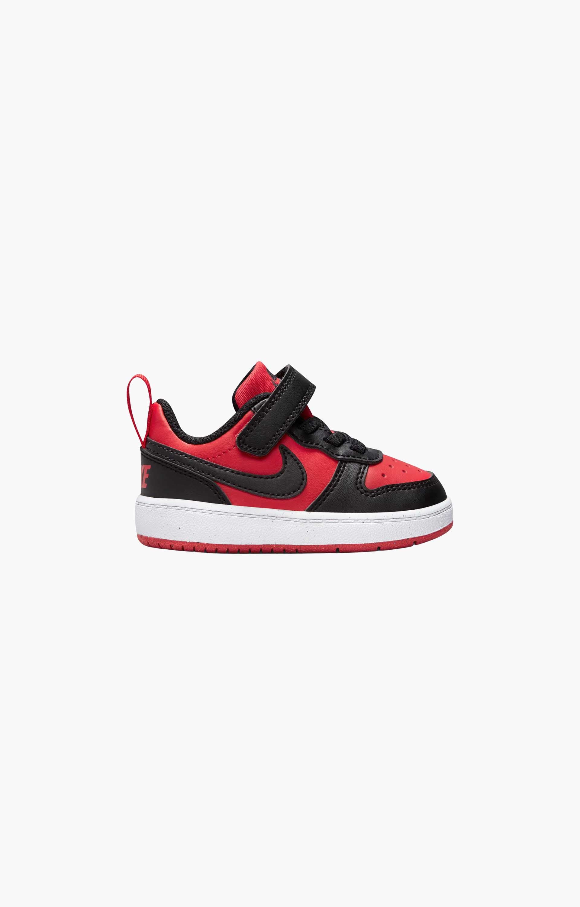 Nike Court Borough Low Recraft DV5456-600 Toddler Shoe, University Red/Black-White