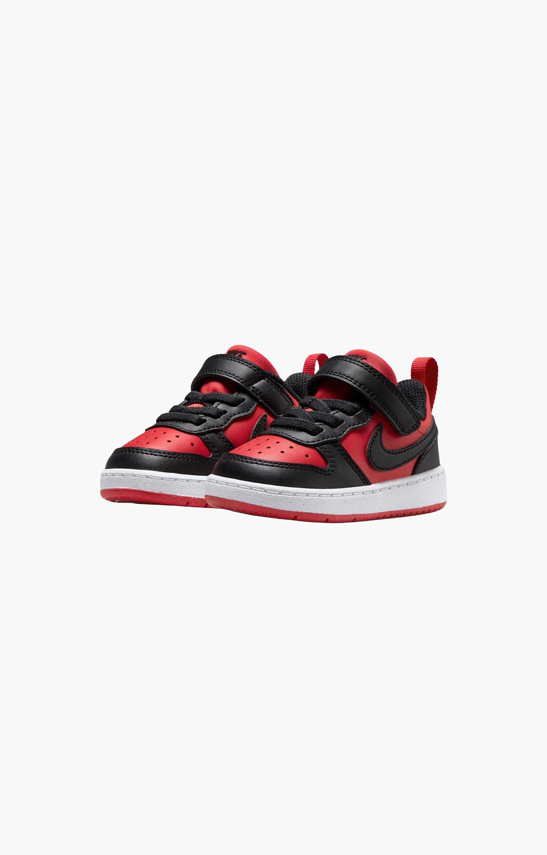 Nike Court Borough Low Recraft DV5456-600 Toddler Shoe, University Red/Black-White