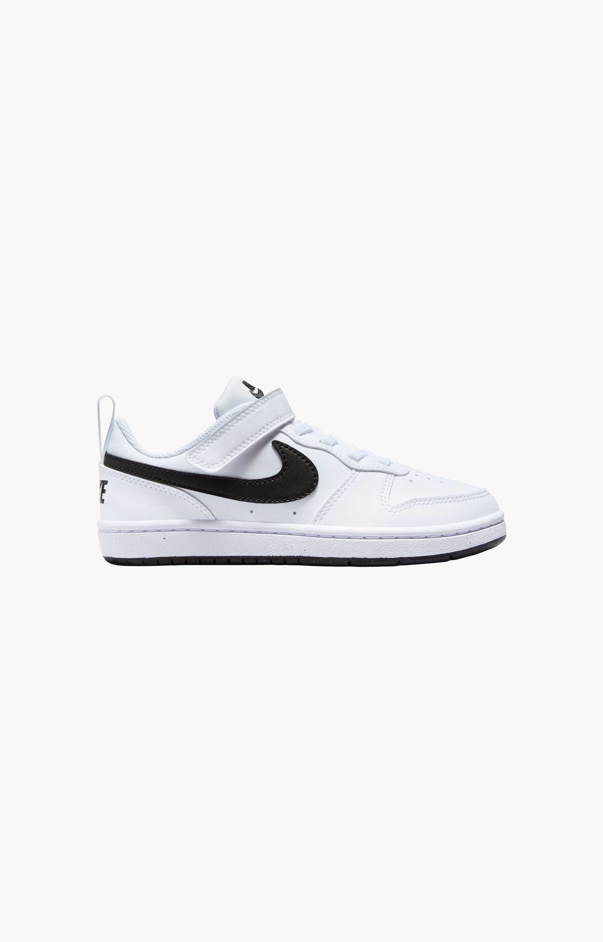 Nike Court Borough Low Recraft DV5457-104 Youth Shoe, White/Black