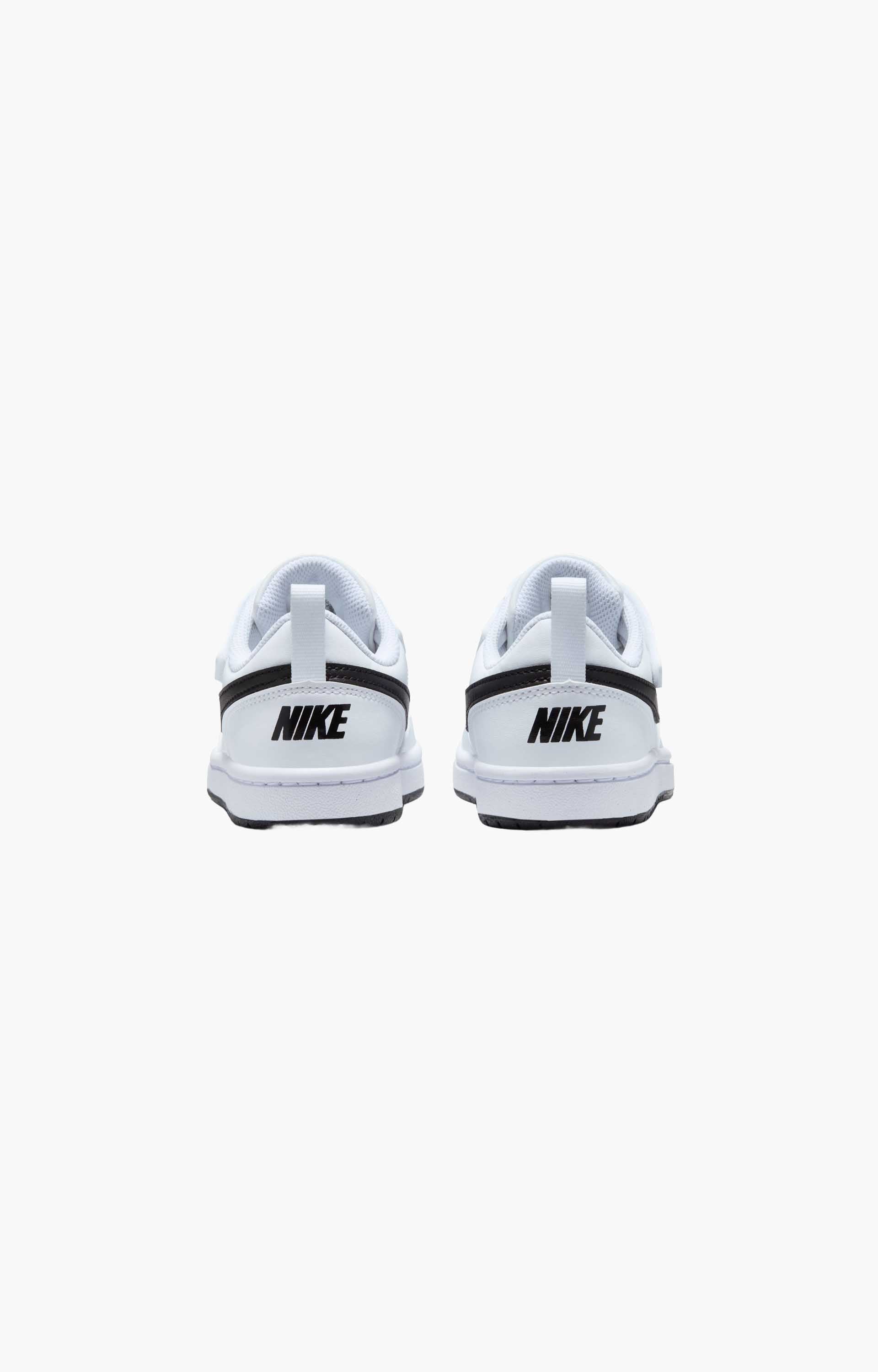 Nike Court Borough Low Recraft DV5457-104 Youth Shoe, White/Black