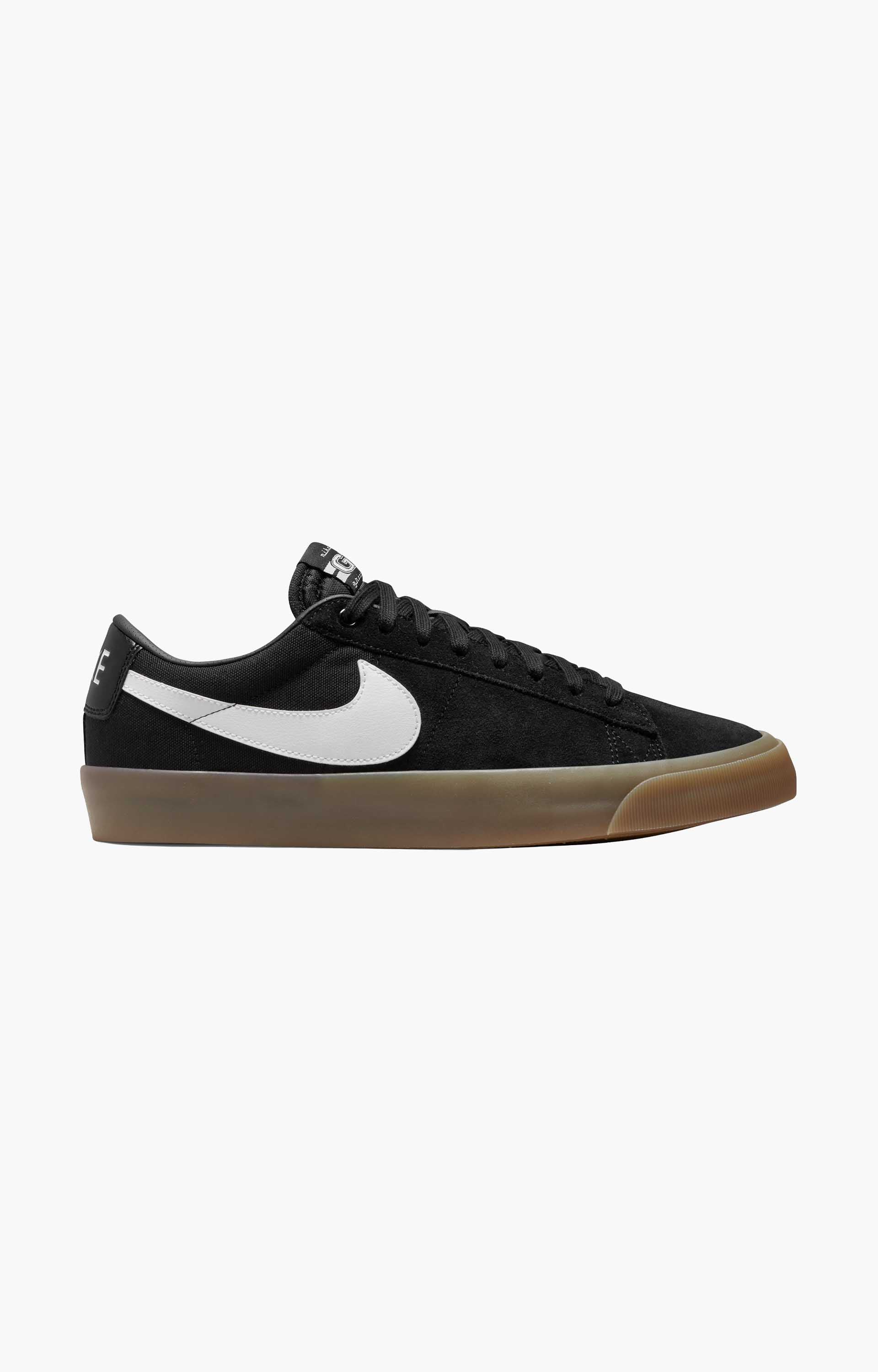 Nike SB Zoom Blazer Low Pro GT DC7695 Shoe, Black/White-Black-Gum Light Brown
