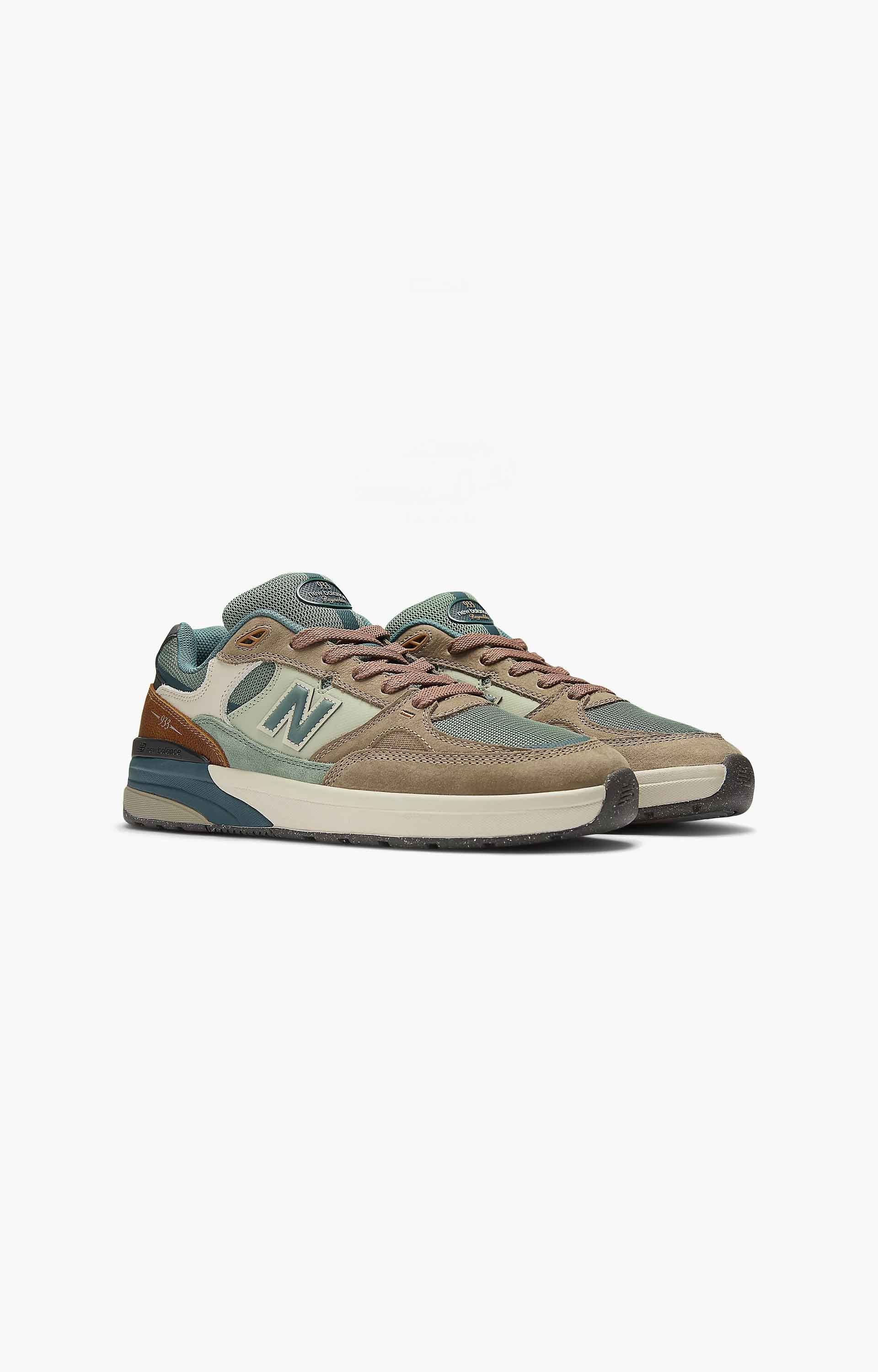 New Balance Numeric Shoes, Tan/Teal | Concrete Skate Supply