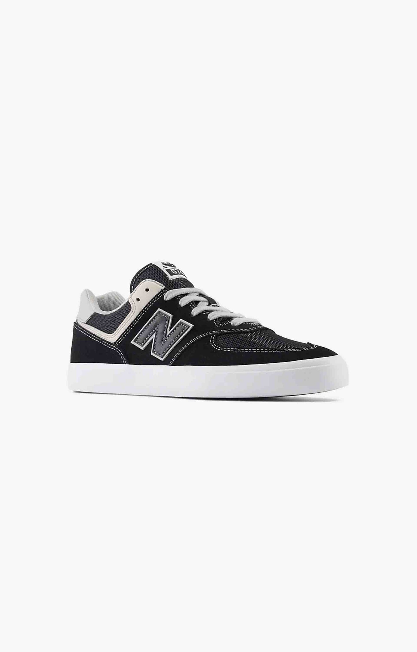 New Balance Numeric NM574VCB Shoe, Black/Grey