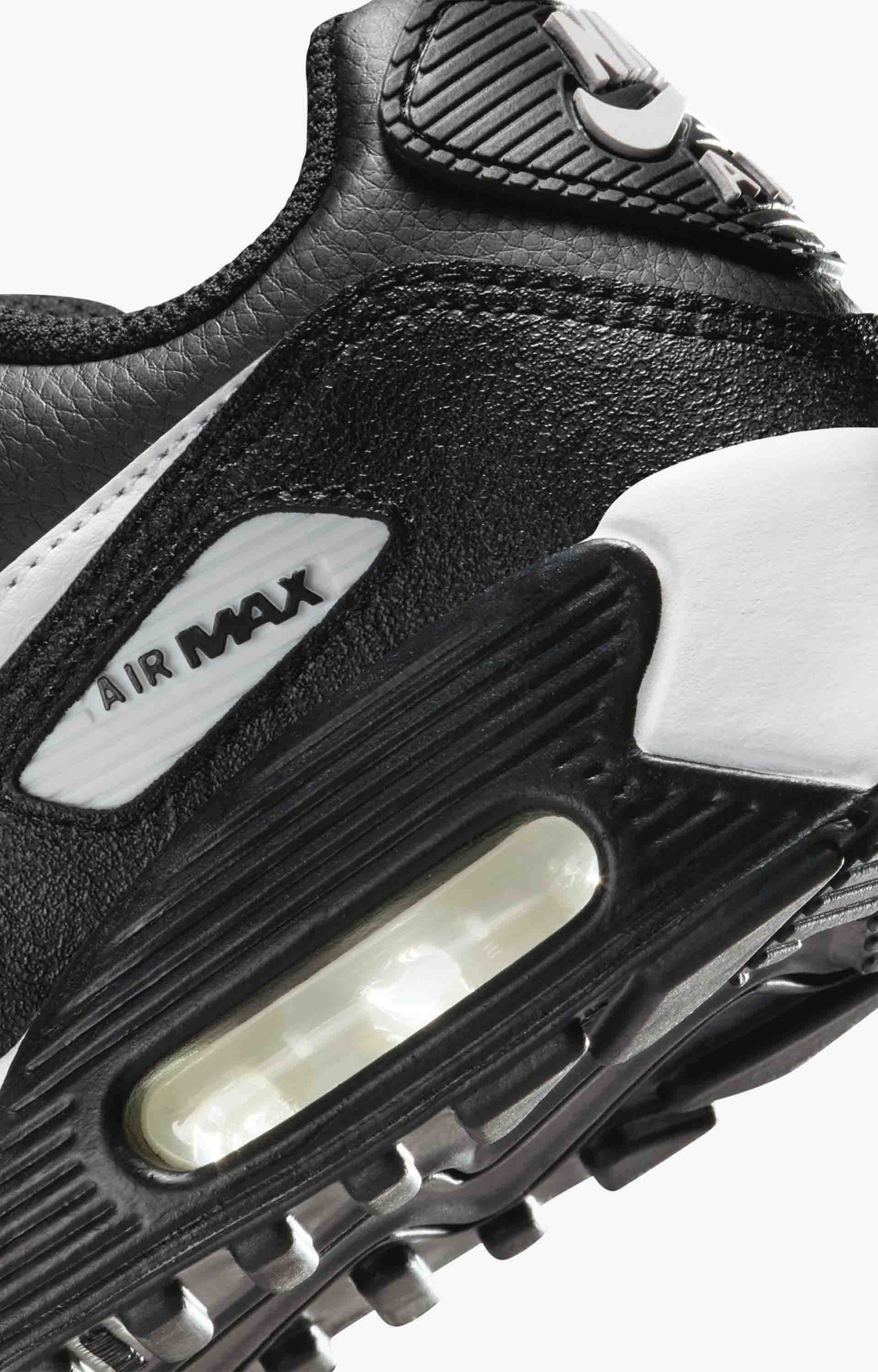 Nike Air Max 90 LTR Youth Shoe, Black/White