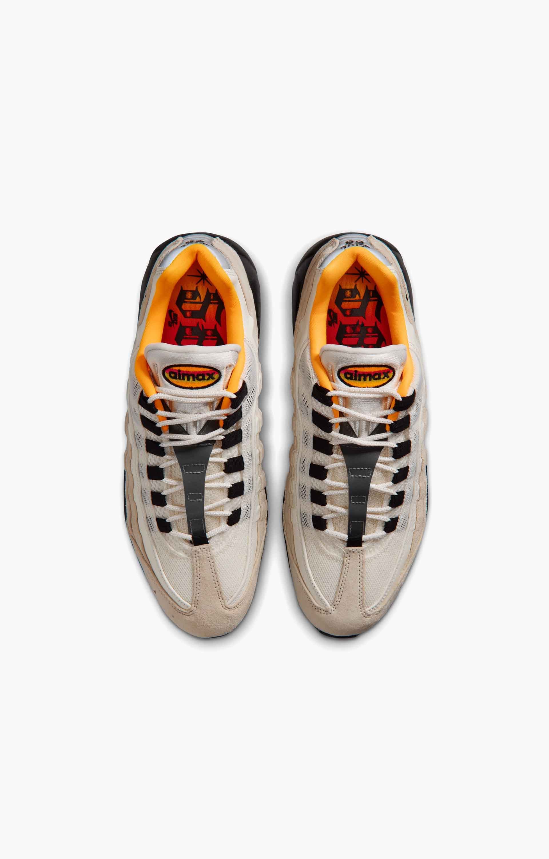 Nike SB Air Max 95 World Cup Shoe,  Sail/Black/Laser Orange