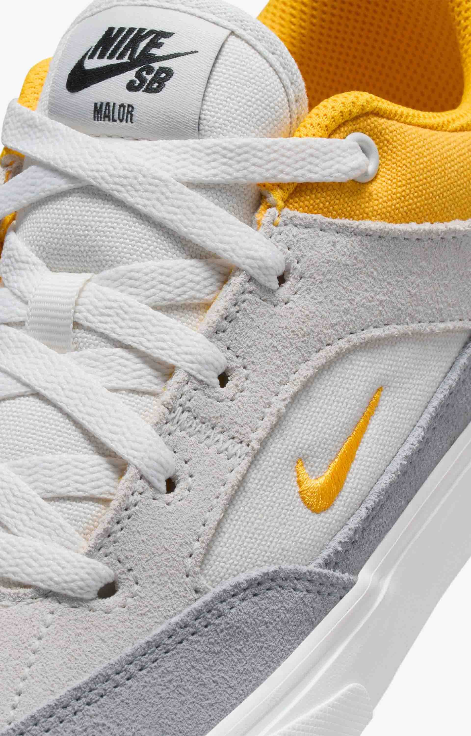 Nike SB Malor Youth Shoe, Platium Tint/University Gold/Wolf Grey