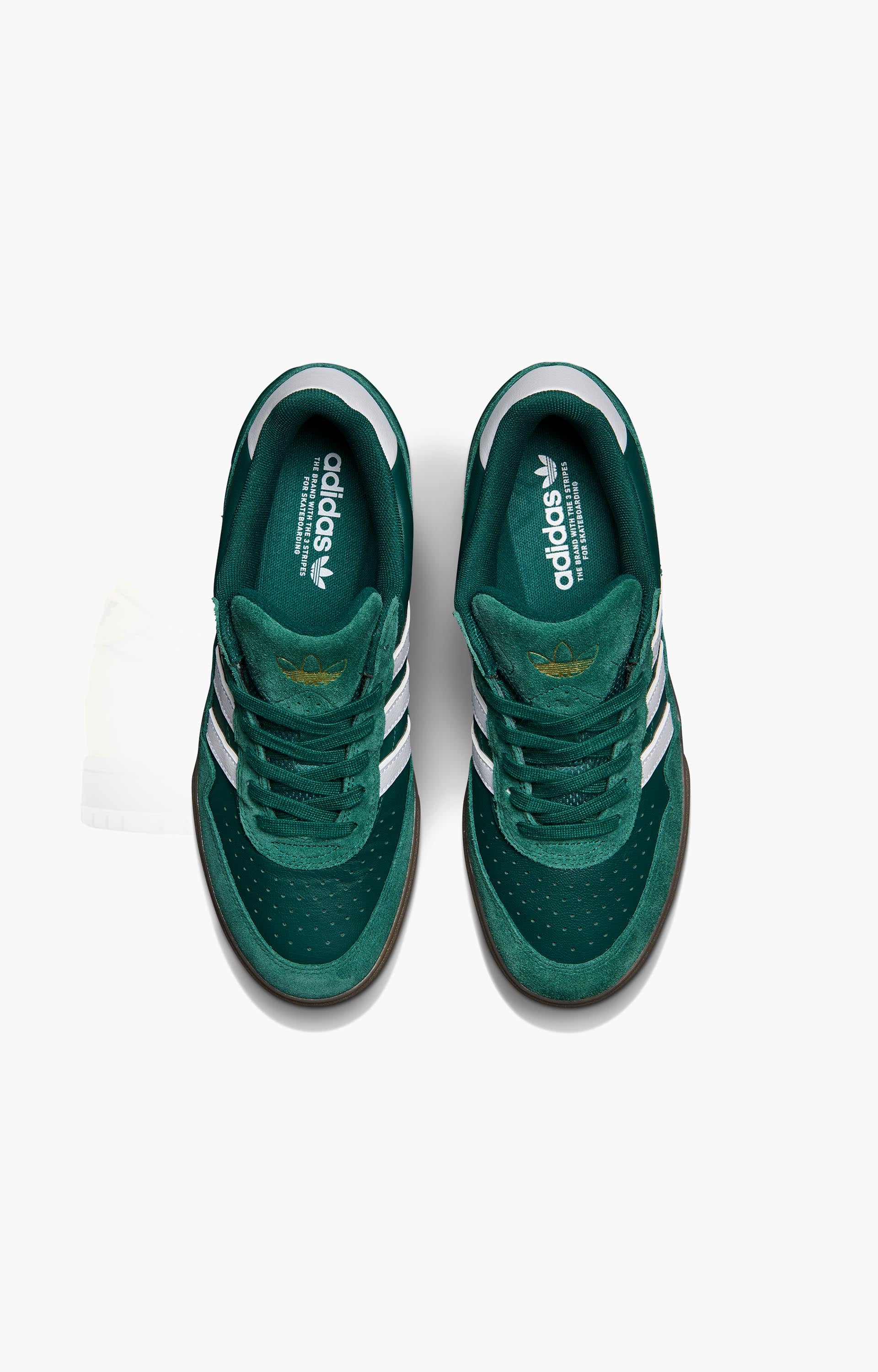Adidas Skateboarding Tyshawn II Shoes, Collegiate Green/White/Gum