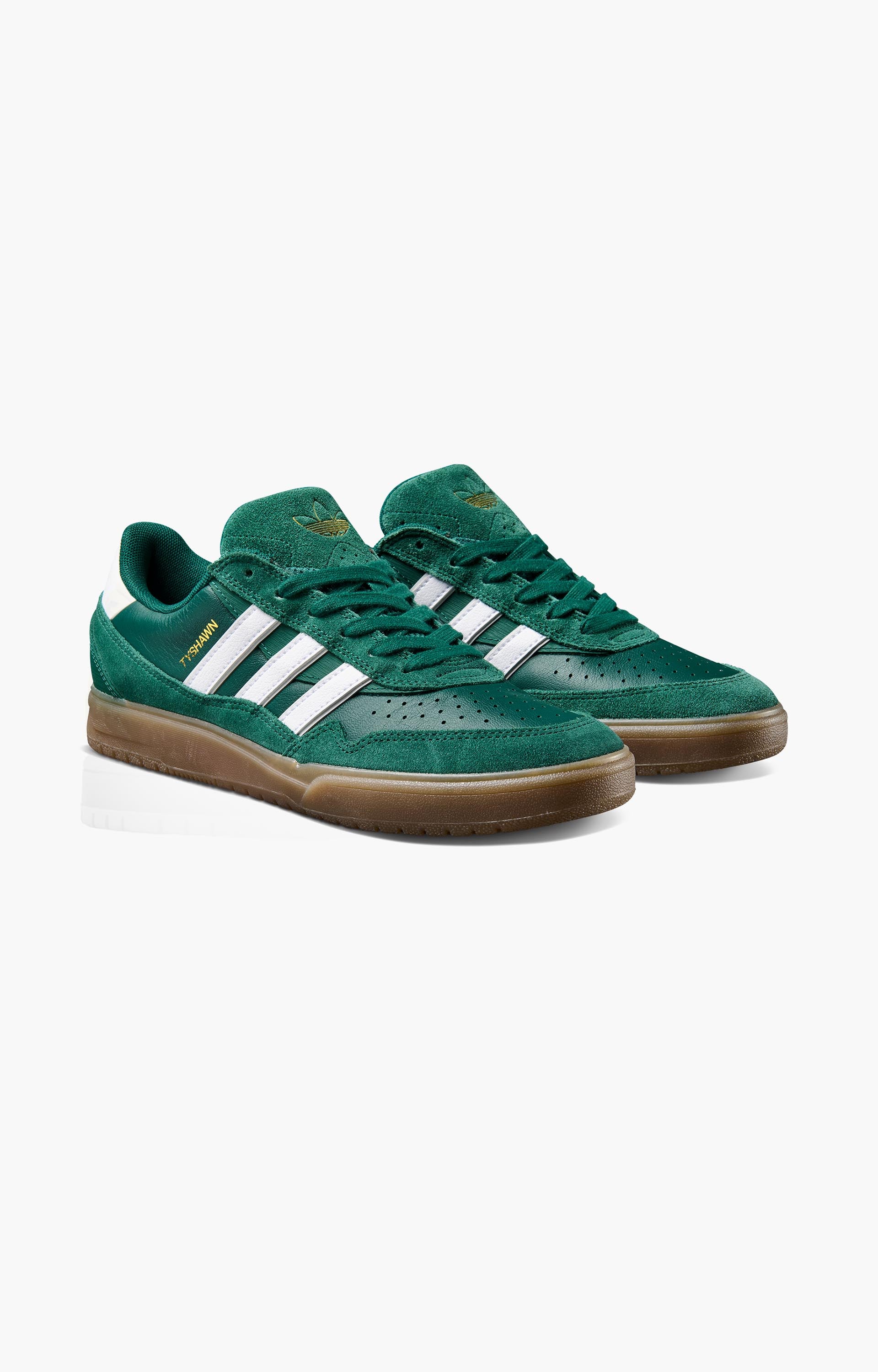 Adidas Skateboarding Tyshawn II Shoes, Collegiate Green/White/Gum