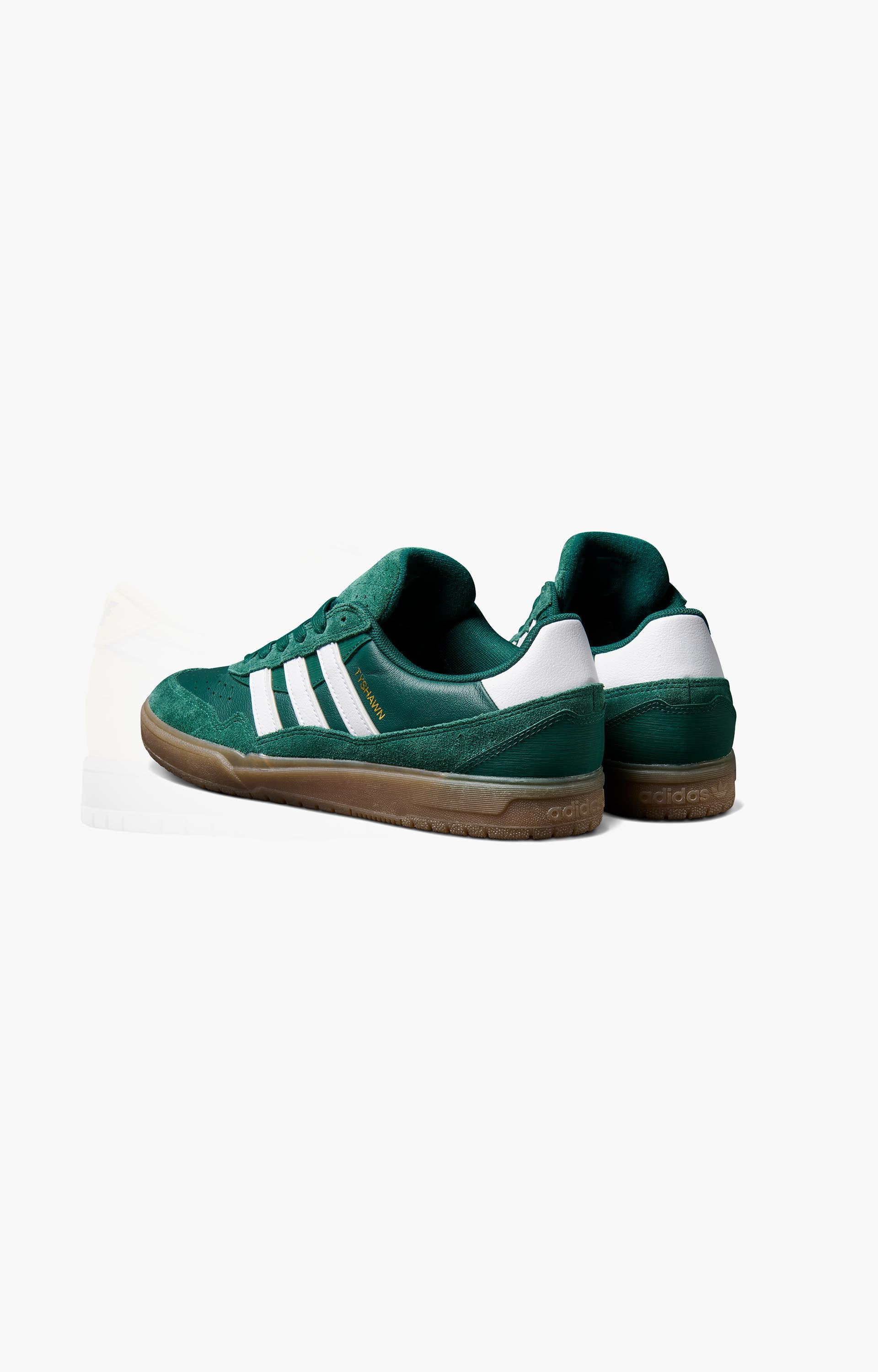 Adidas Skateboarding Tyshawn II Shoes, Collegiate Green/White/Gum