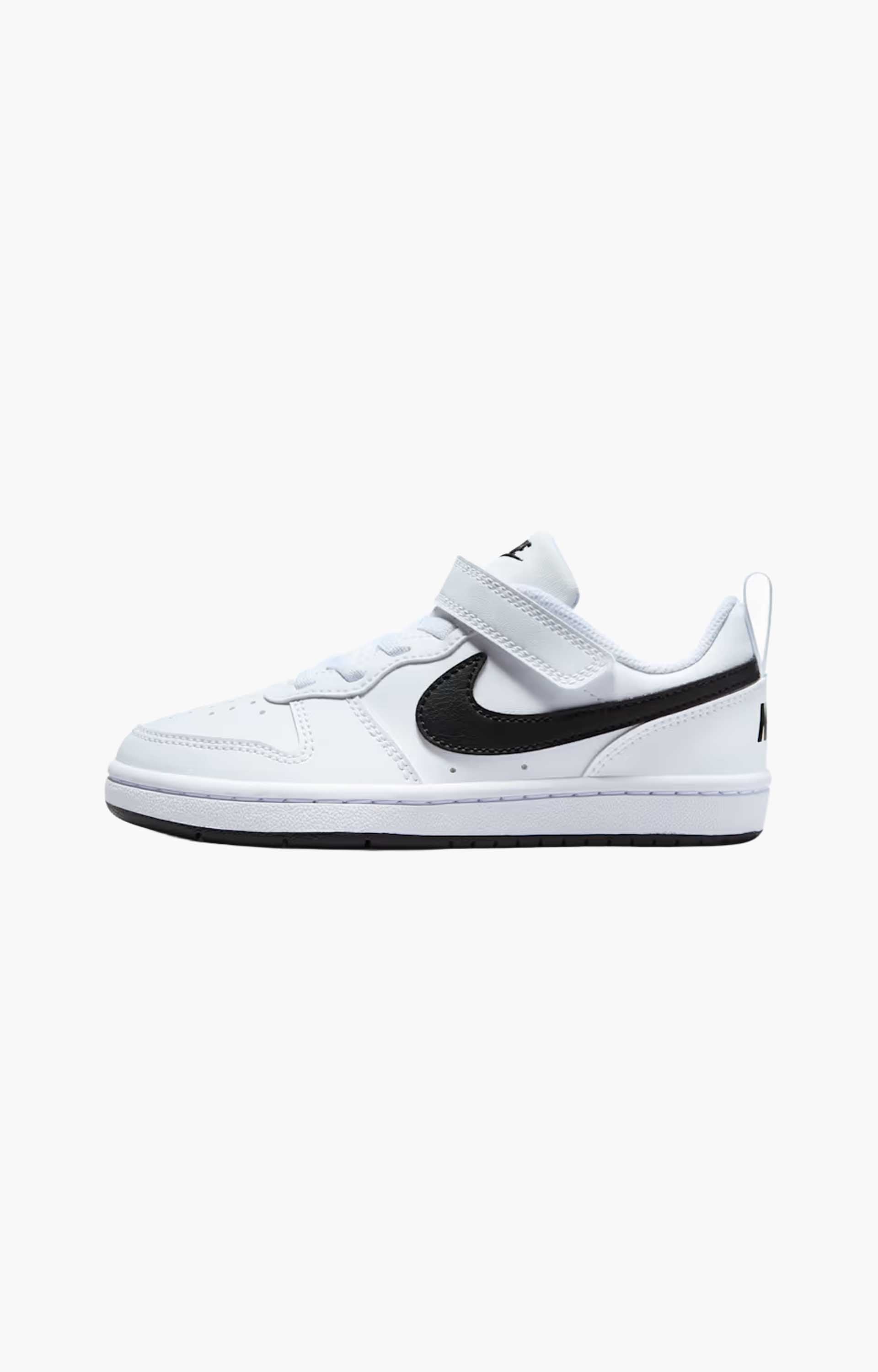 Nike Court Borough Low Recraft DV5457-104 Youth Shoe, White/Black