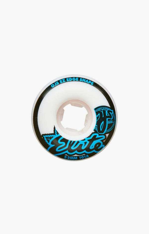 OJ Elite Ez Edge 101A 54mm Skateboard Wheels, White