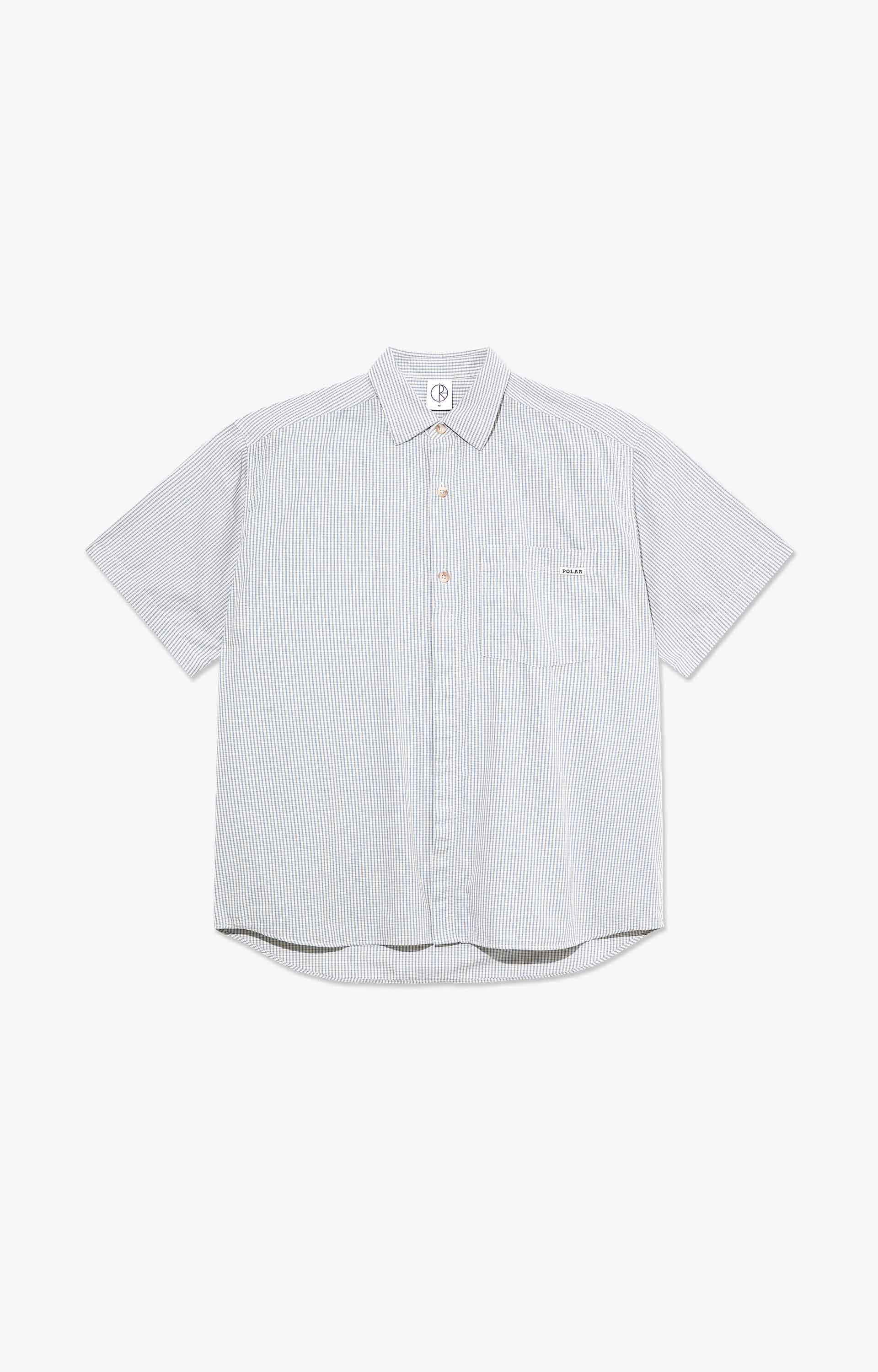 Polar Skate Co Mitch Shirt, Blue Check