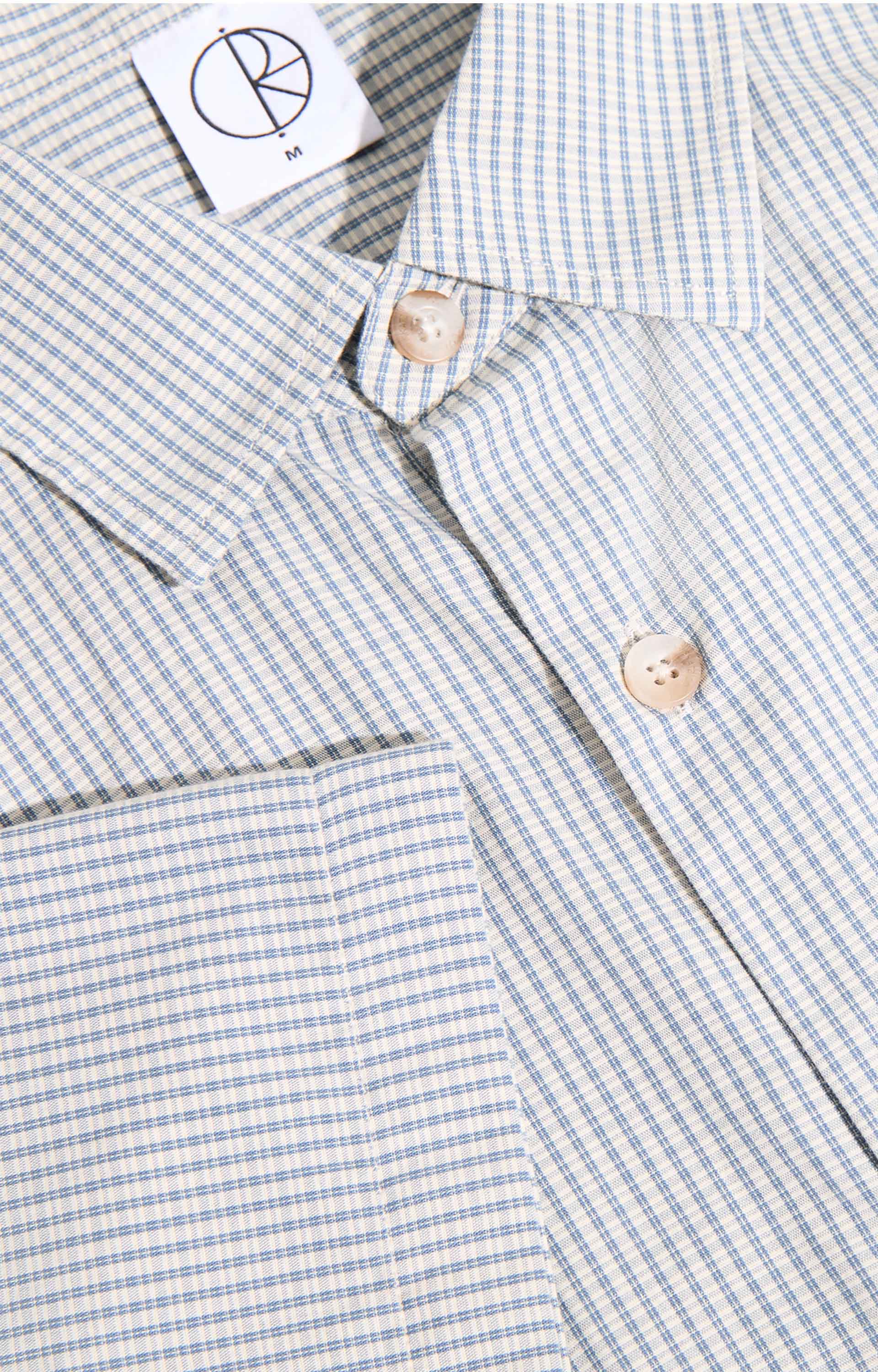 Polar Skate Co Mitch Shirt, Blue Check